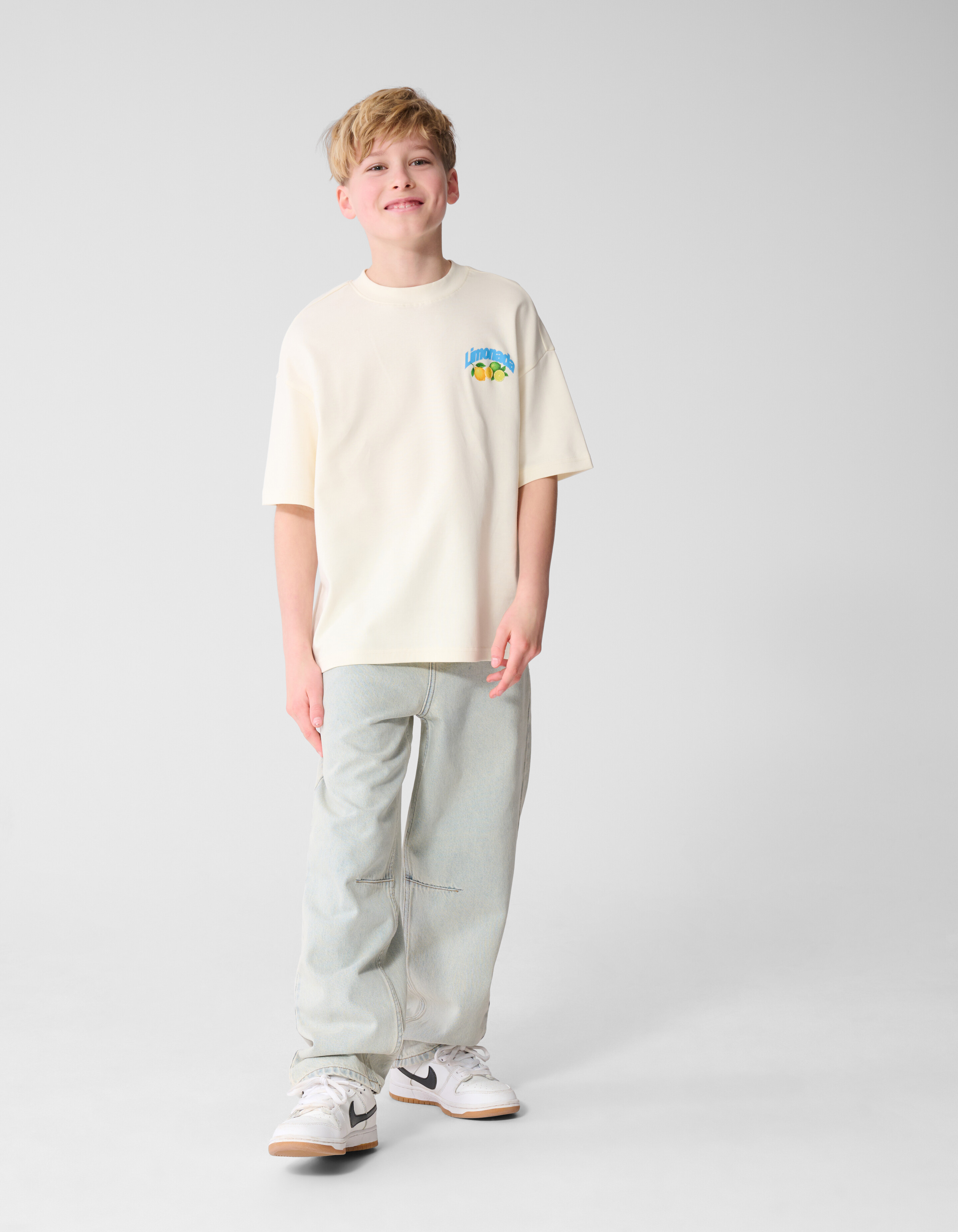 Limonada Artwork T-shirt Gebroken Wit SHOEBY BOYS