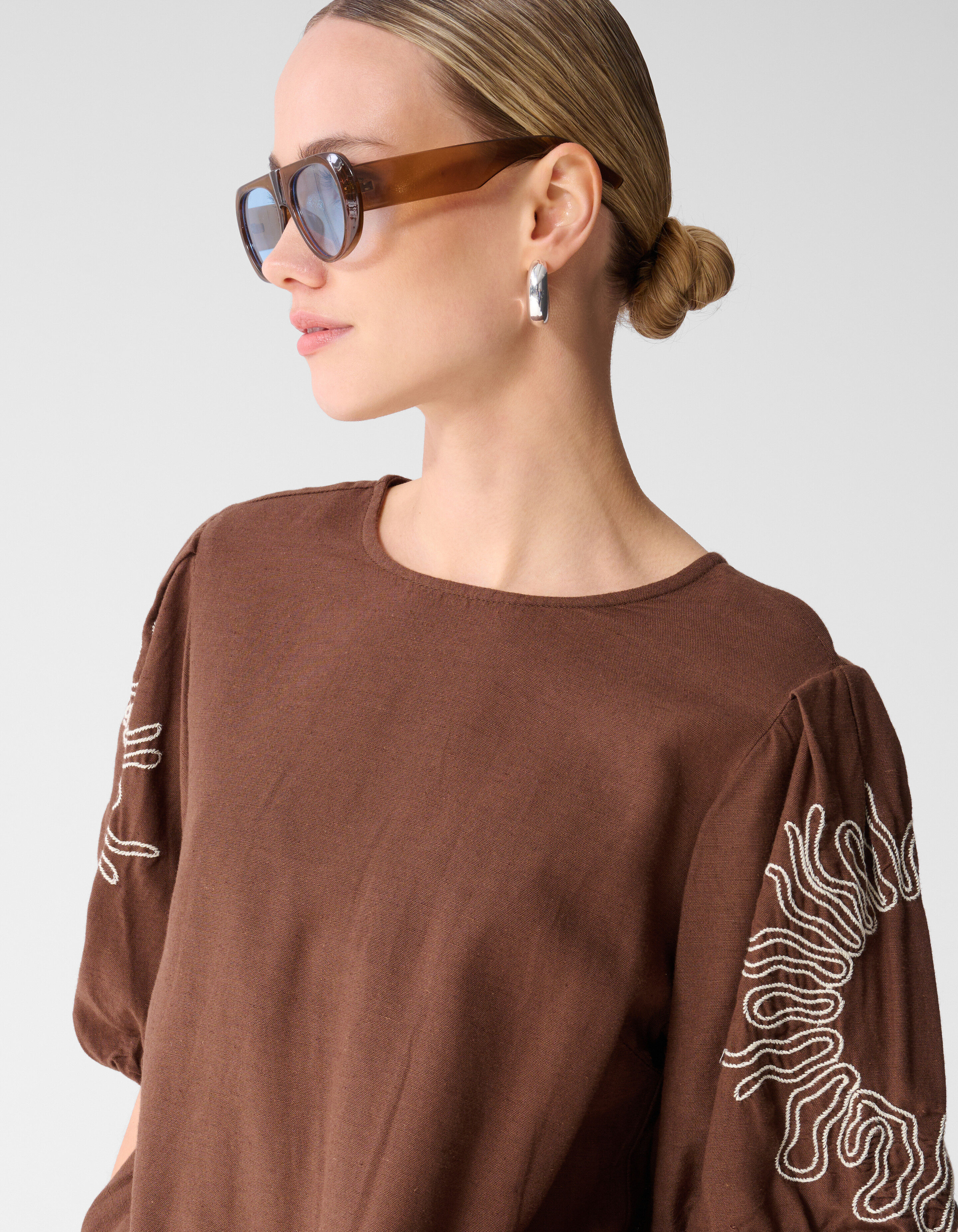 Embroidery Cropped Top Bruin SHOEBY WOMEN