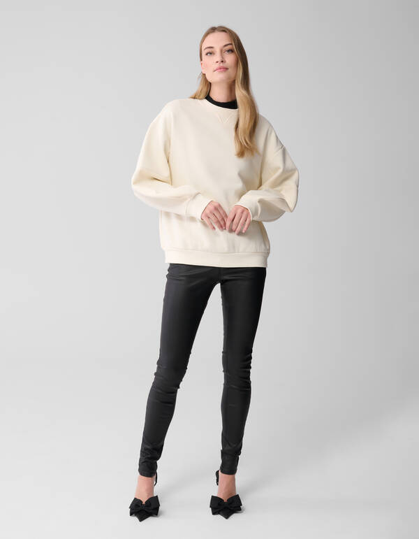 Coated Broek Zwart Eksept