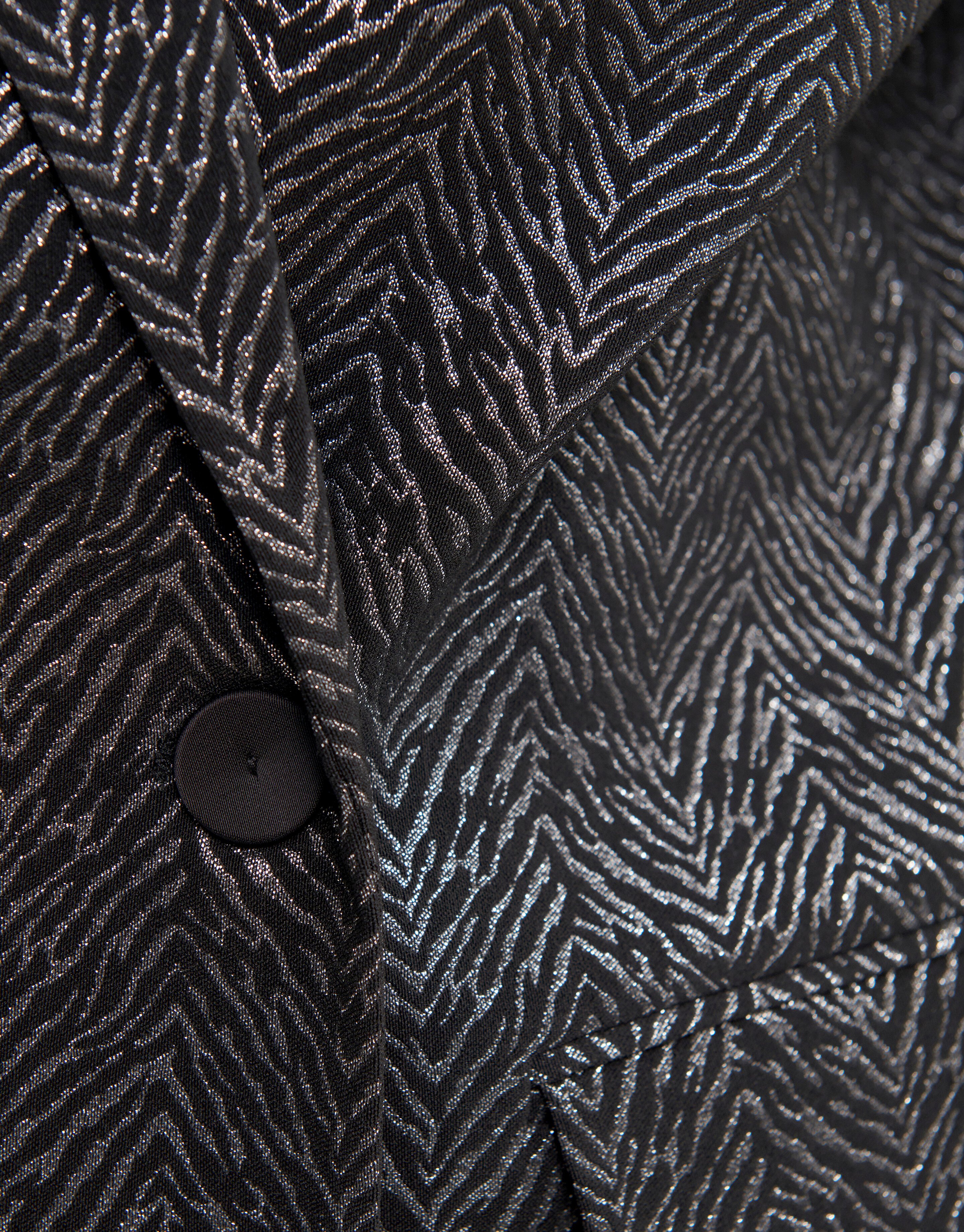 Oversized Zebraprint Blazer Zwart SHOEBY WOMEN
