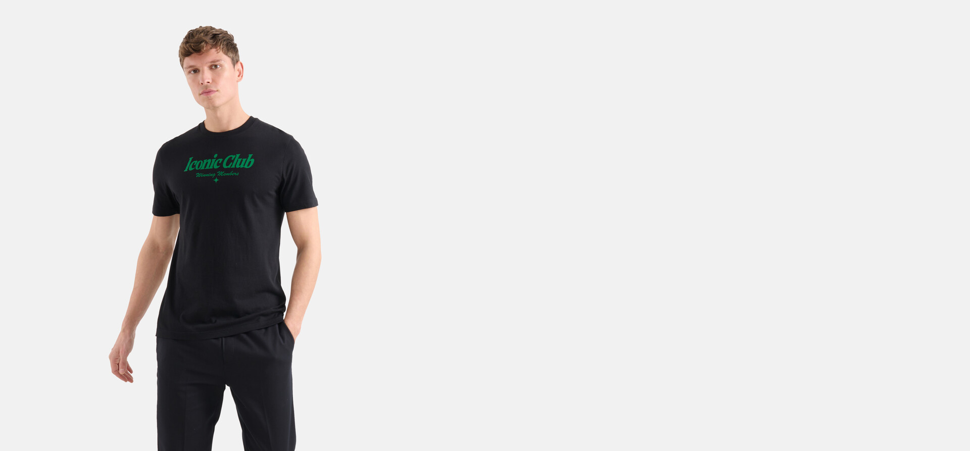 Print T-shirt Zwart SHOEBY MEN