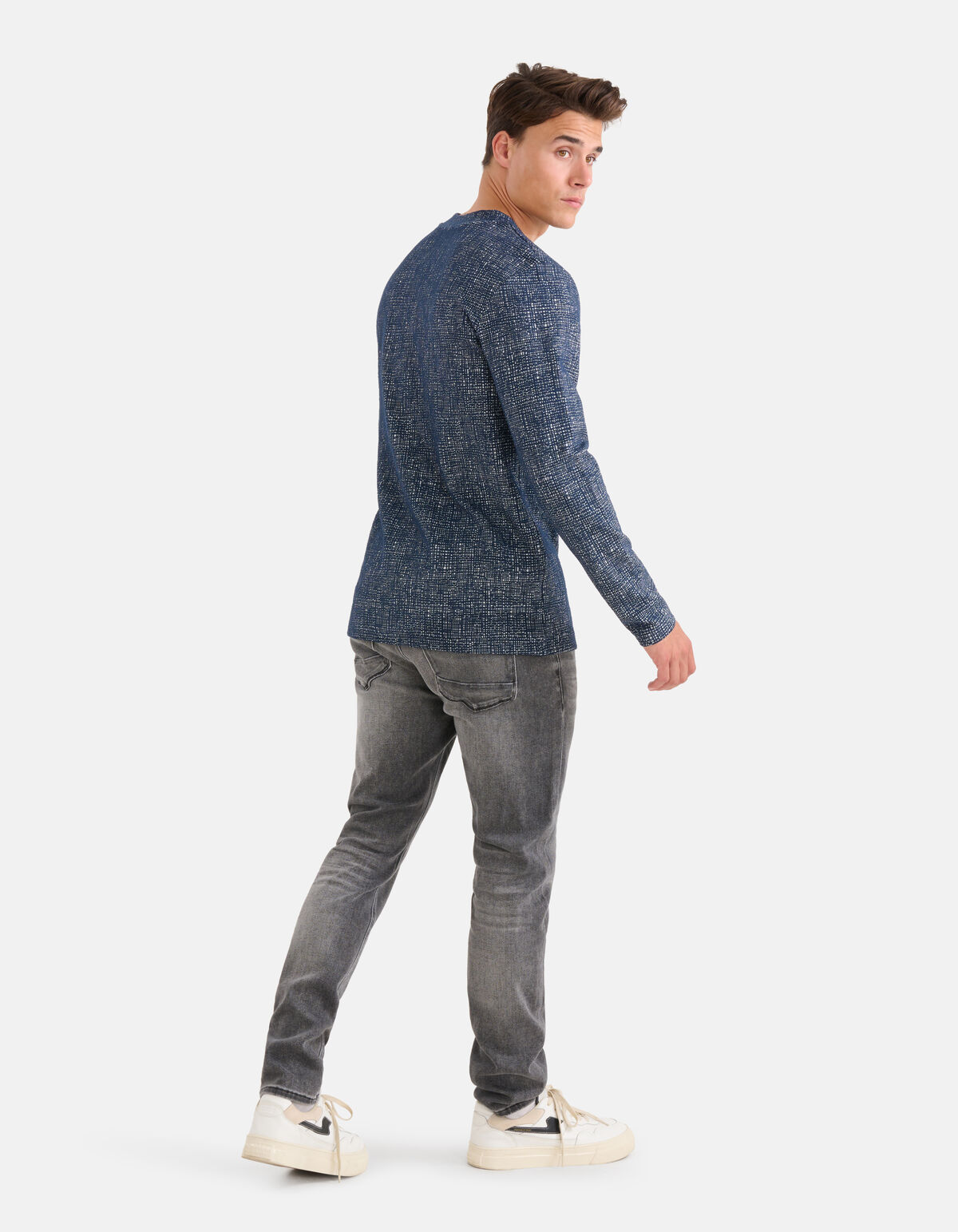 Grafisch T-shirt Donkerblauw SHOEBY MEN