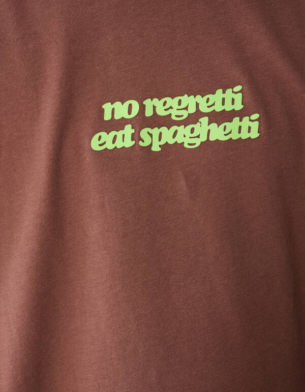 Spaghetti Artwork T-shirt Bruin SHOEBY BOYS