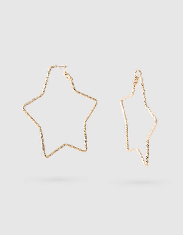 Ster Hoop Oorbellen Goud SHOEBY ACCESSOIRES