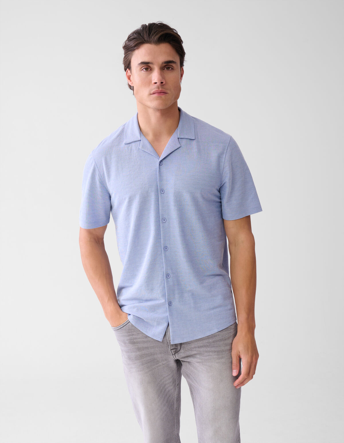 Pique Shirt Blauw SHOEBY MEN