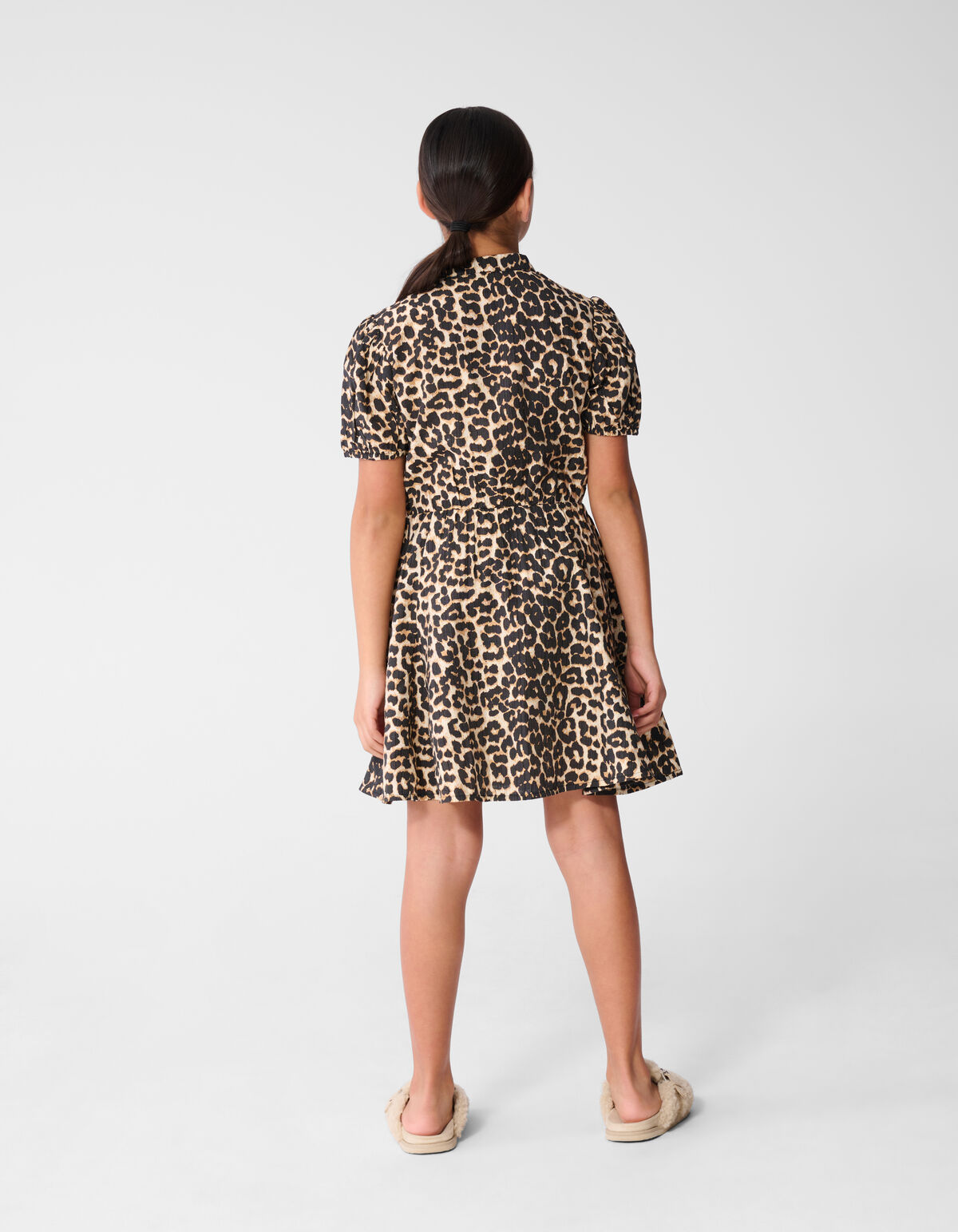 Leopard Mini Jurk Lichtbruin SHOEBY GIRLS