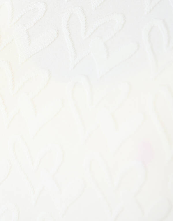 All-Over Heart Top Gebroken Wit SHOEBY GIRLS