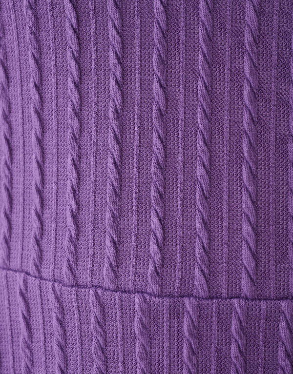 Peplum Kabel Top Paars SHOEBY GIRLS