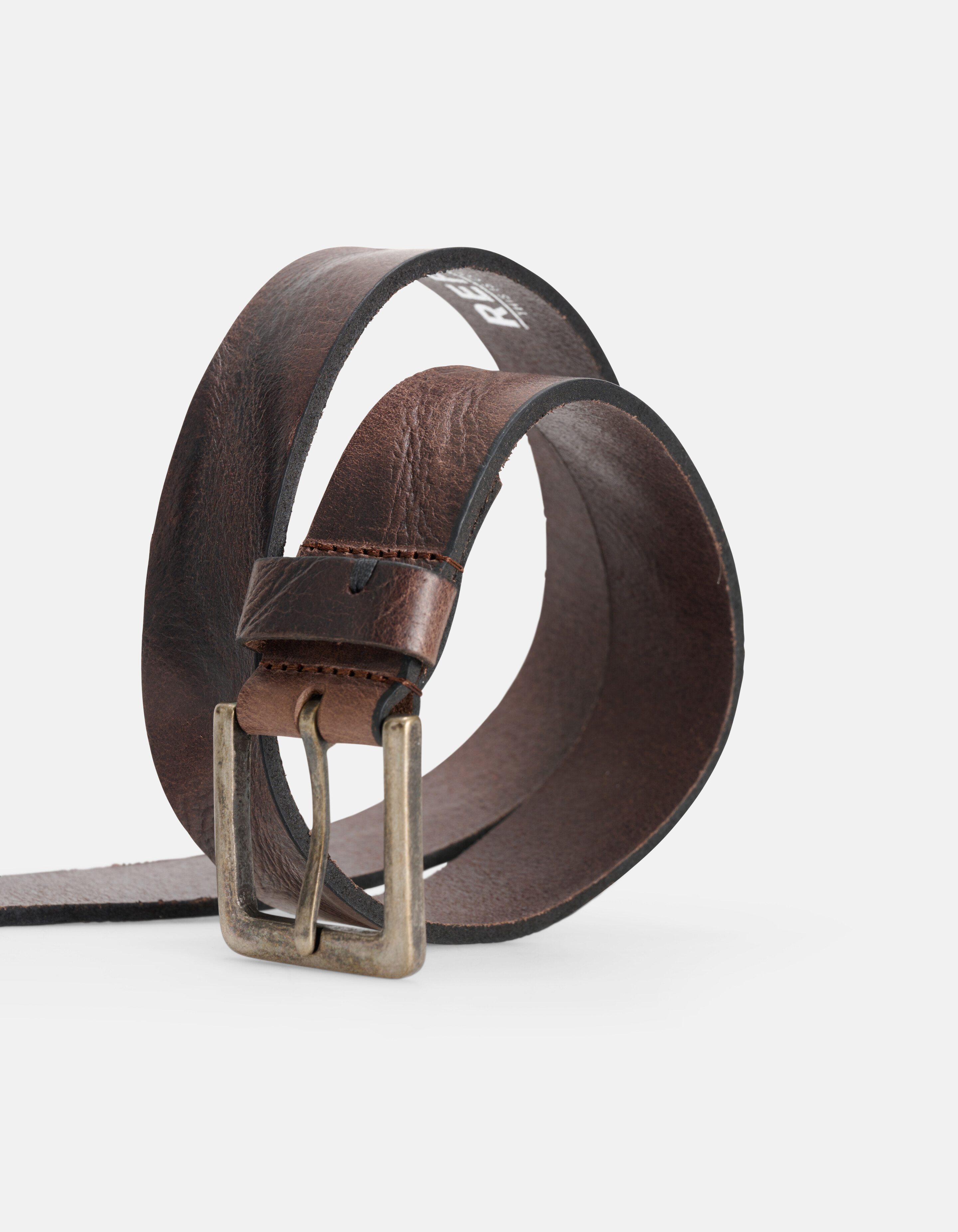 Leren Riem Donkerbruin ACCESSOIRES SHOEBY