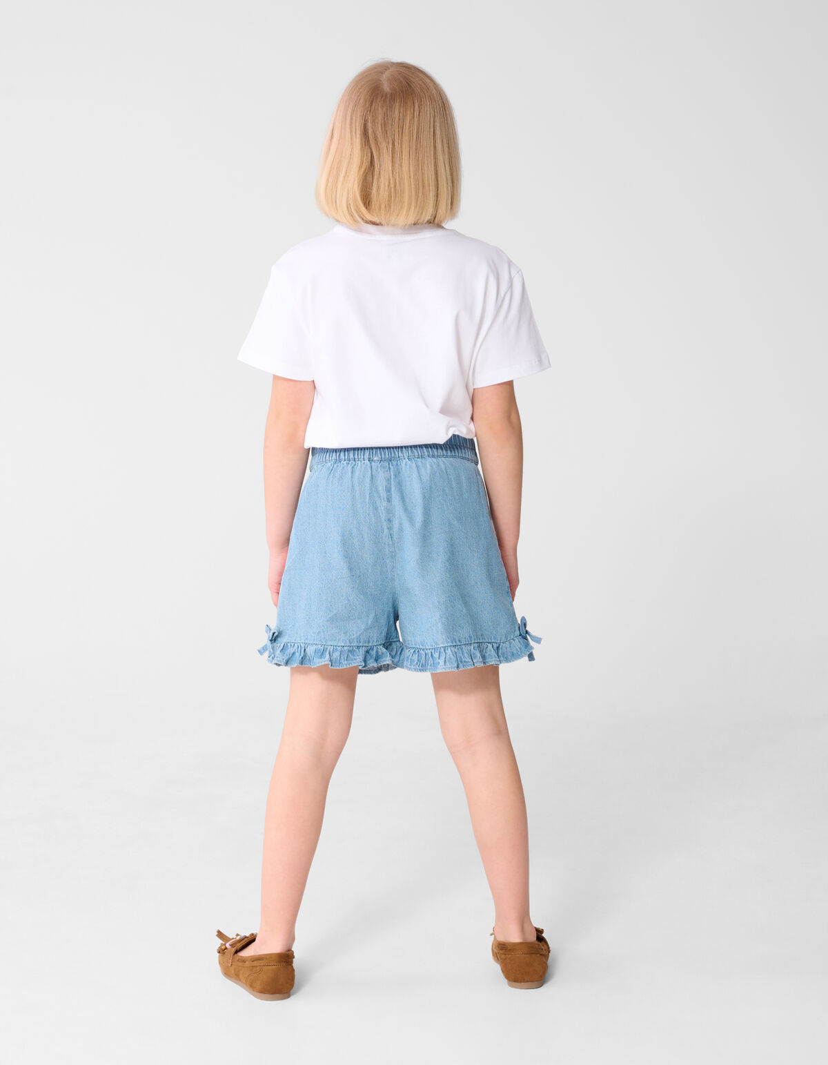 Ruffle Heart T-shirt Wit SHOEBY GIRLS