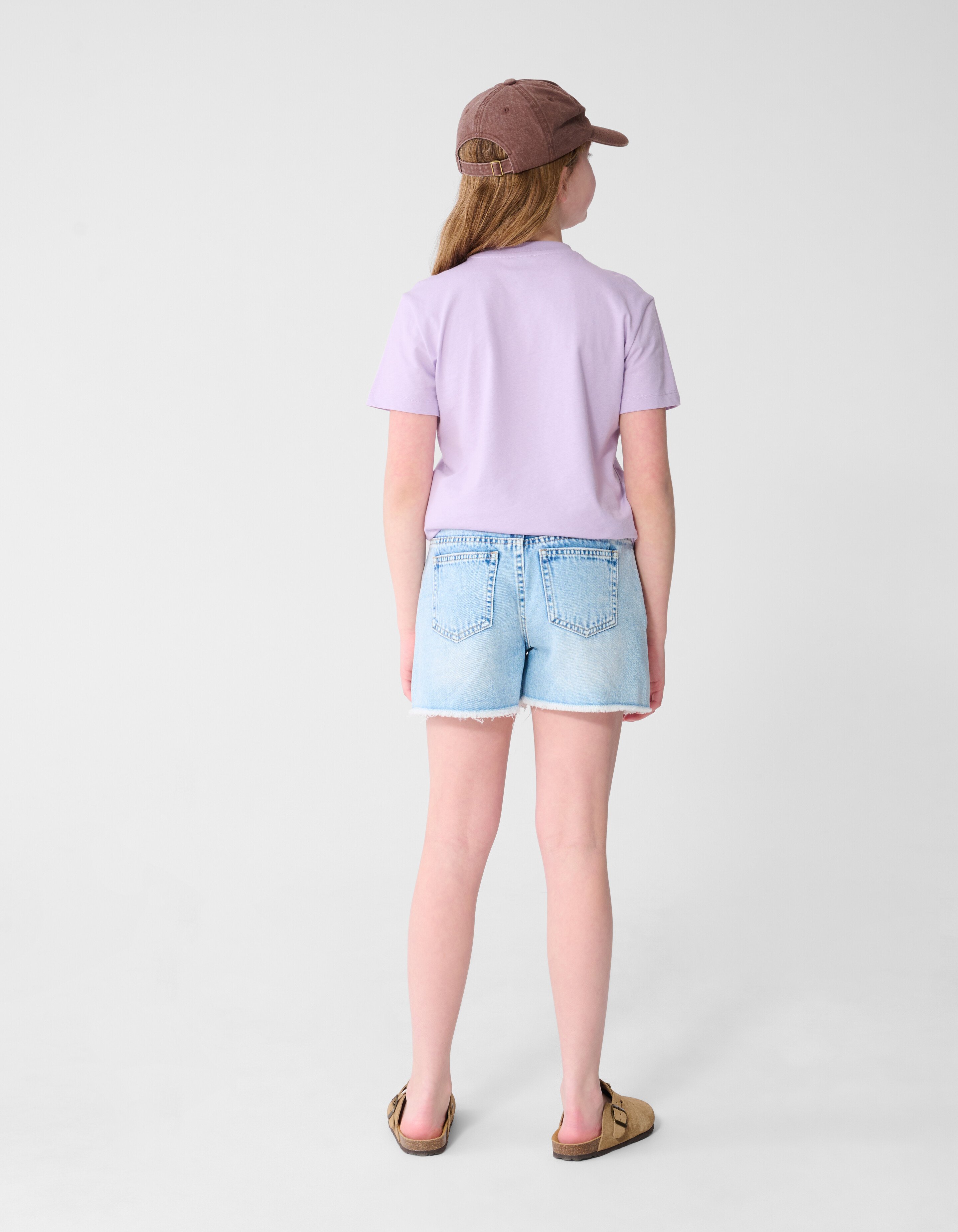 Sunny Palms Artwork T-shirt Lichtpaars SHOEBY GIRLS