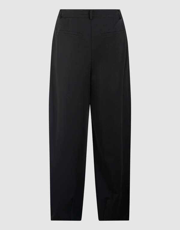Waistband Barrel Fit Pantalon Zwart By Monica SHOEBY WOMEN
