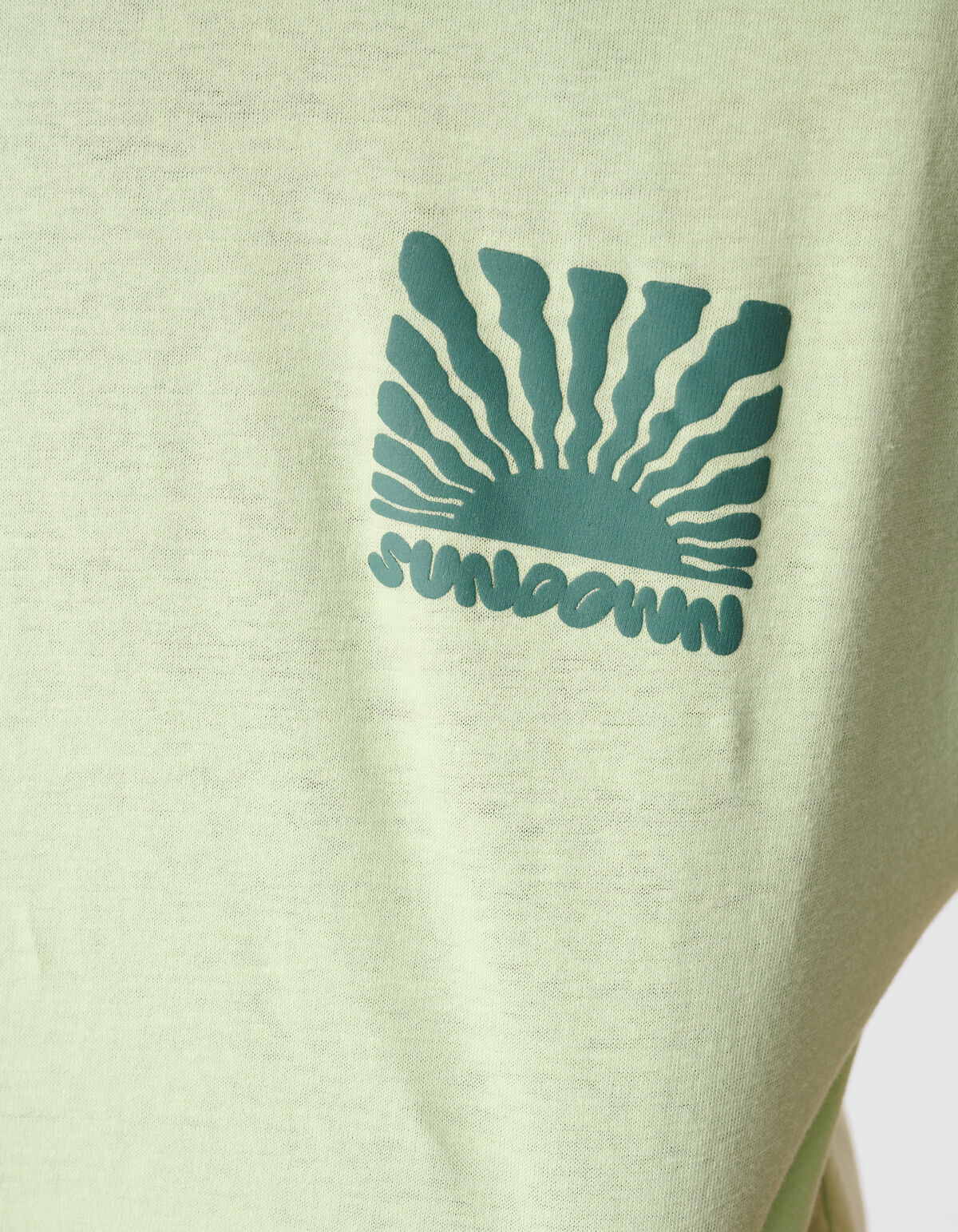 Wavy Sun T-shirt Lichtgroen SHOEBY BOYS