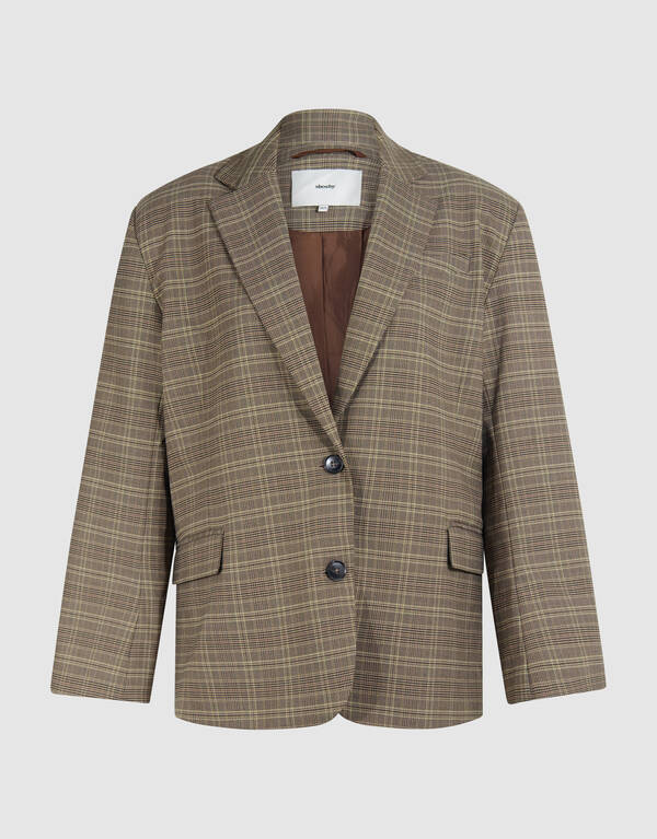 Oversized Ruiten Blazer Bruin SHOEBY WOMEN