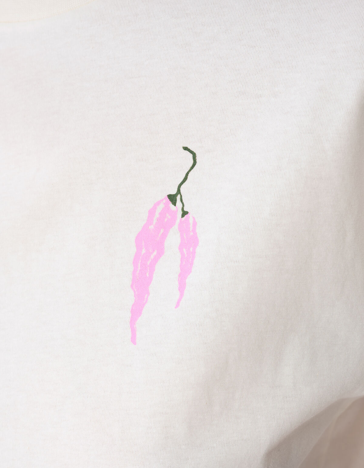 Pepper Artwork T-shirt Gebroken Wit SHOEBY WOMEN