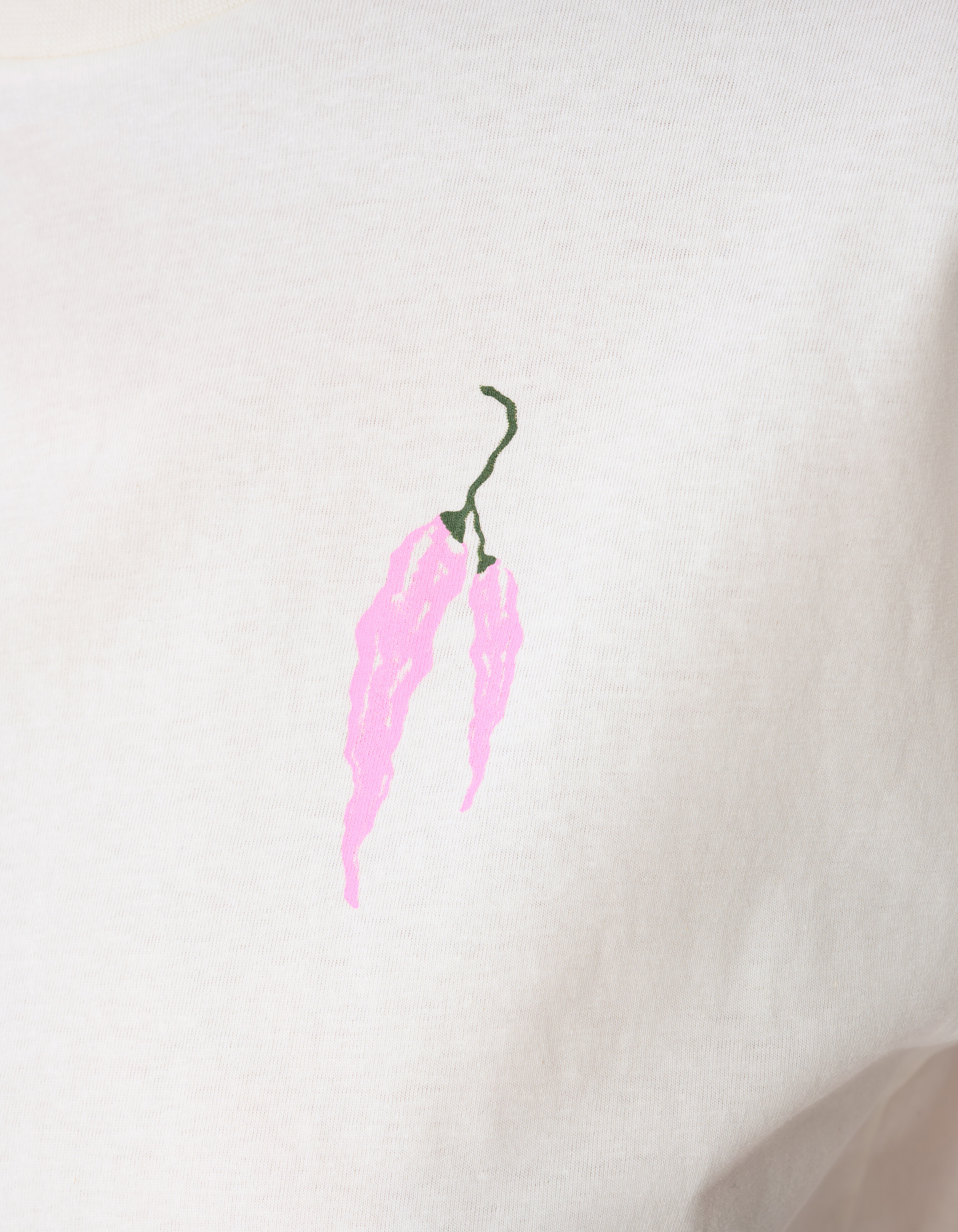 Pepper Artwork T-shirt Gebroken Wit SHOEBY WOMEN
