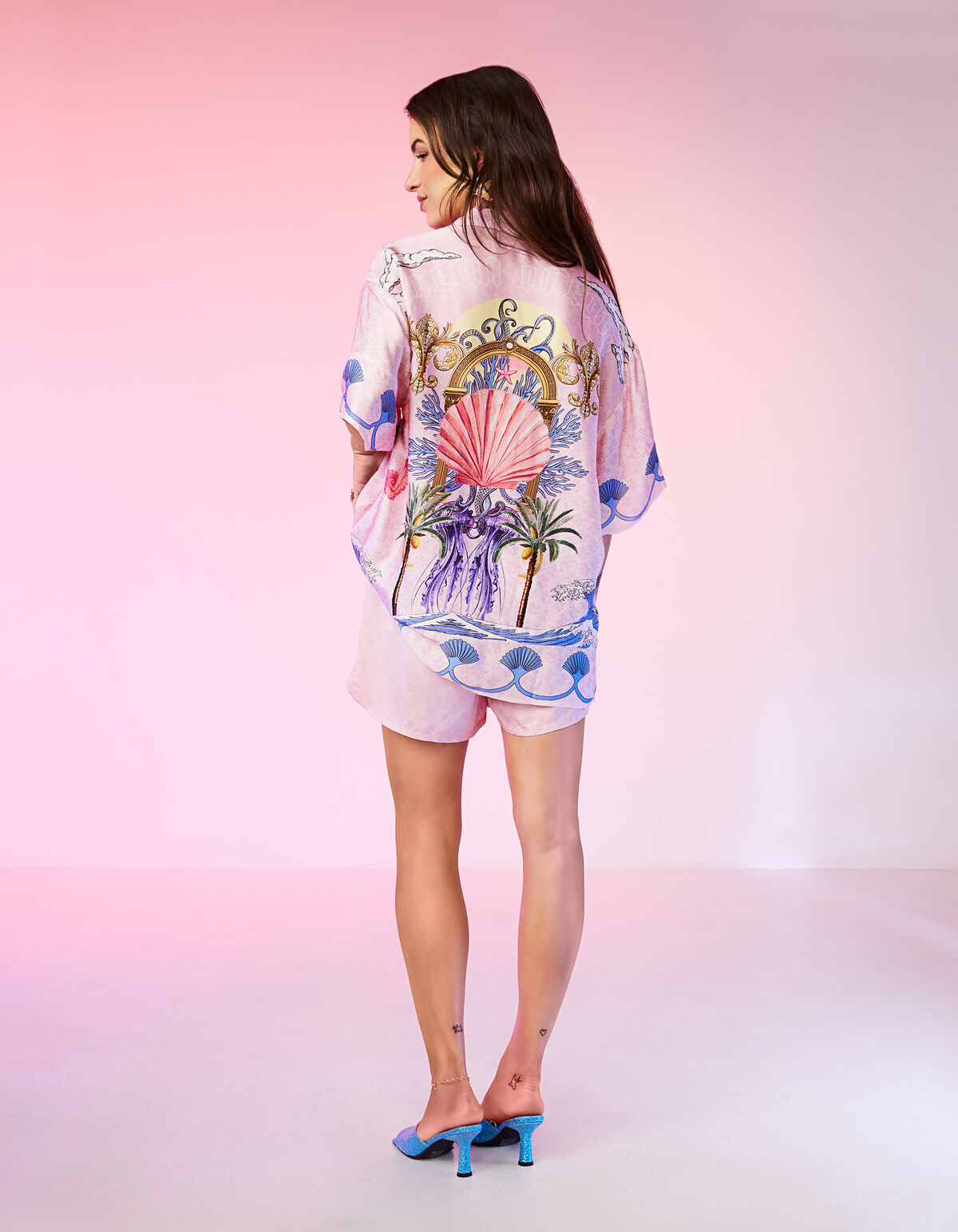 Printed Blouse Lichtroze SHOEBY WOMEN