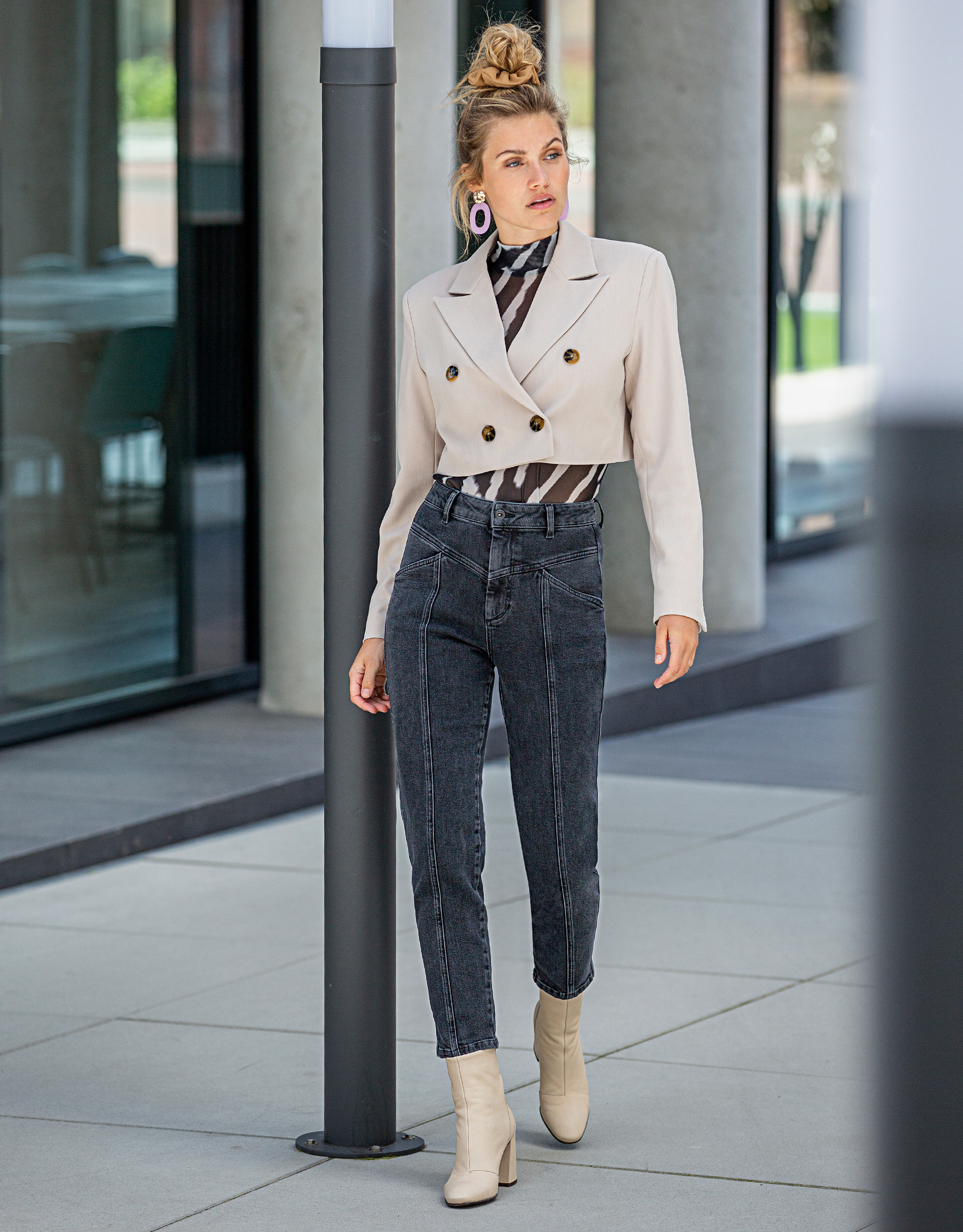 Korte Blazer Beige EKSEPT