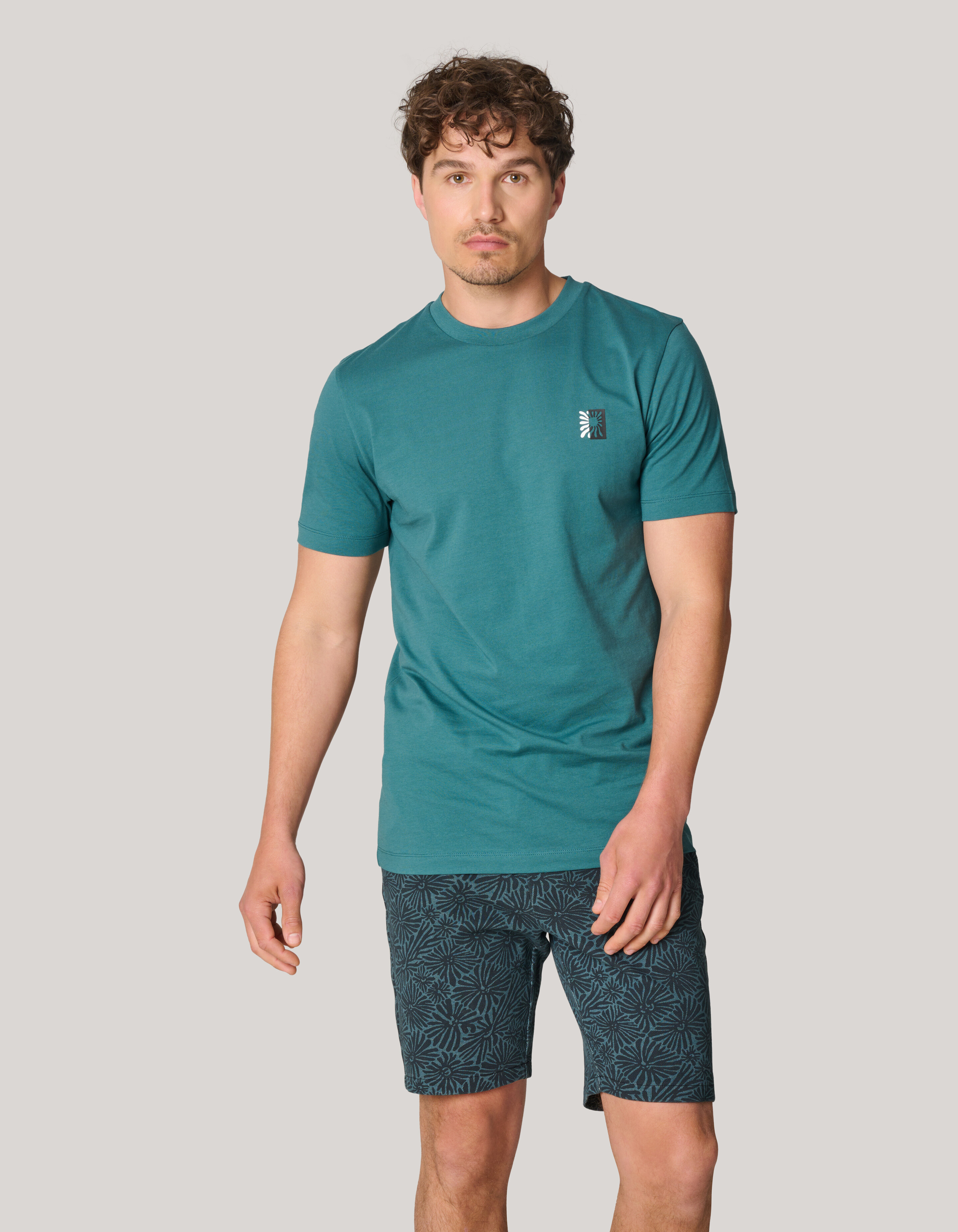 Artwork T-shirt Turquoise SHOEBY MEN