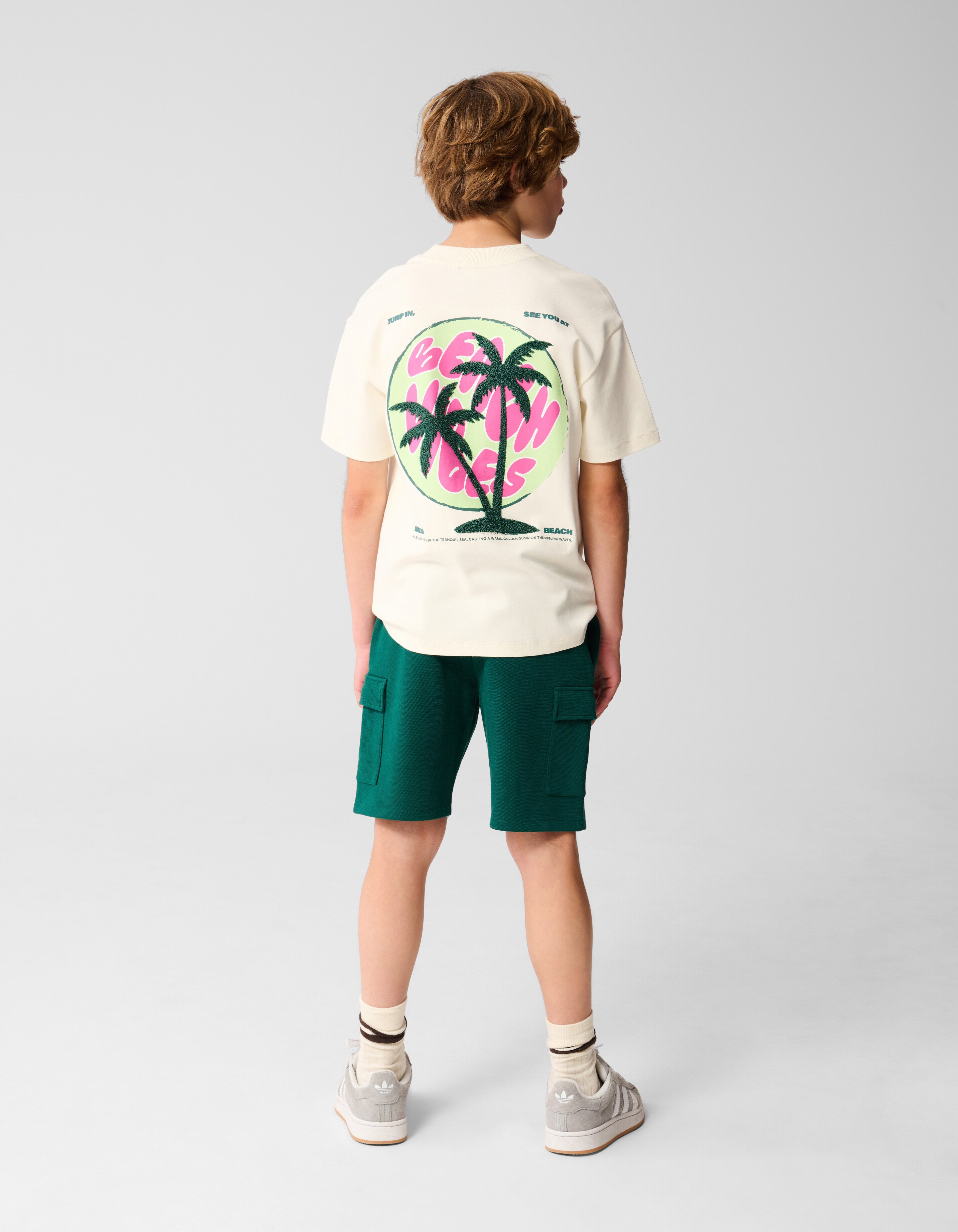 Vibes Artwork T-shirt Gebroken Wit SHOEBY BOYS