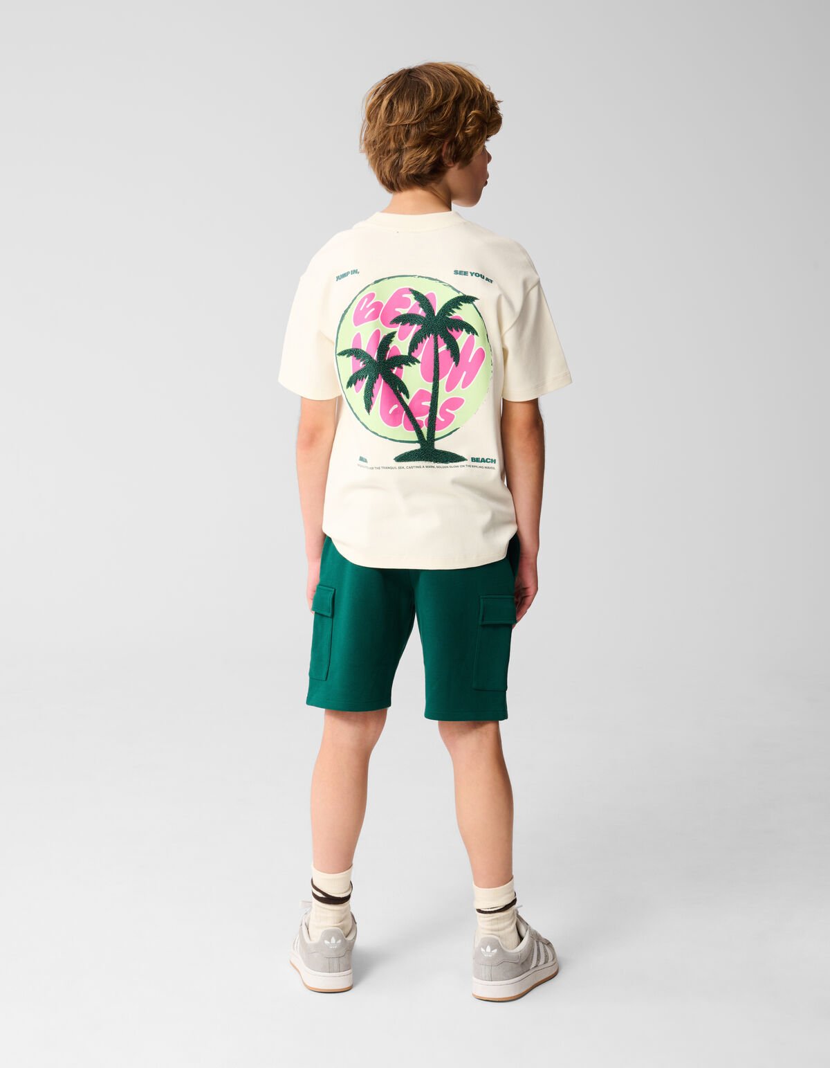 Vibes Artwork T-shirt Gebroken Wit SHOEBY BOYS