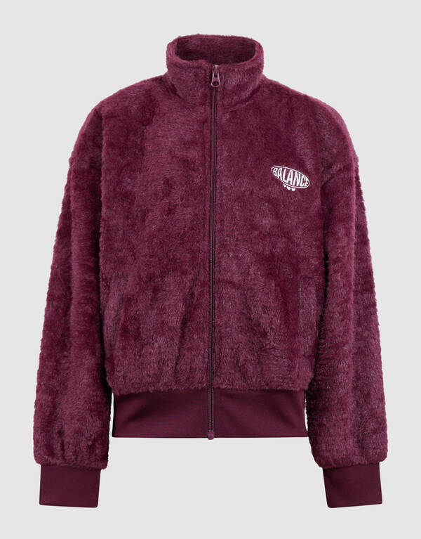 Fluffy Sporty Vest Donkerrood SHOEBY GIRLS