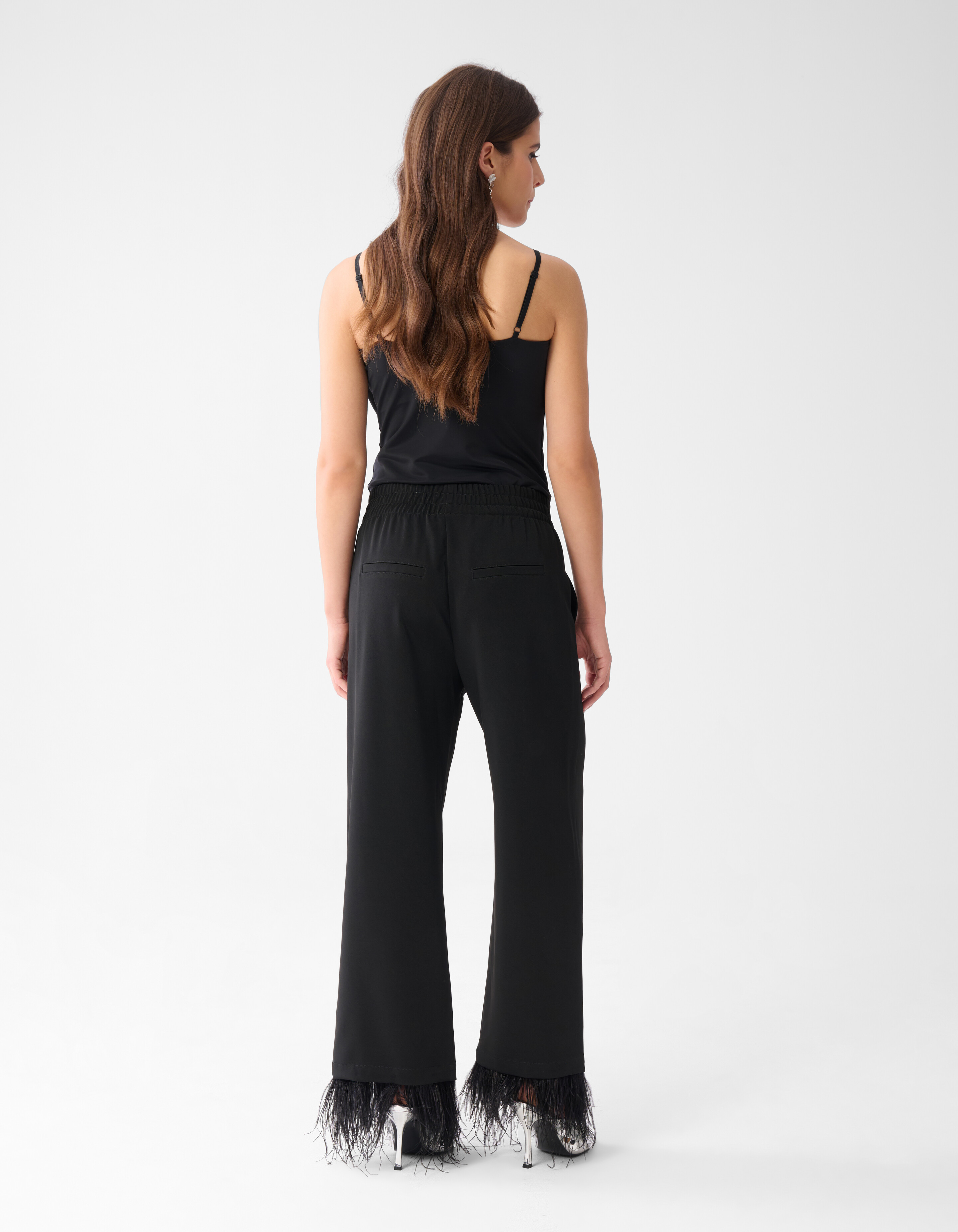 Veren Wide Leg Broek Zwart SHOEBY WOMEN