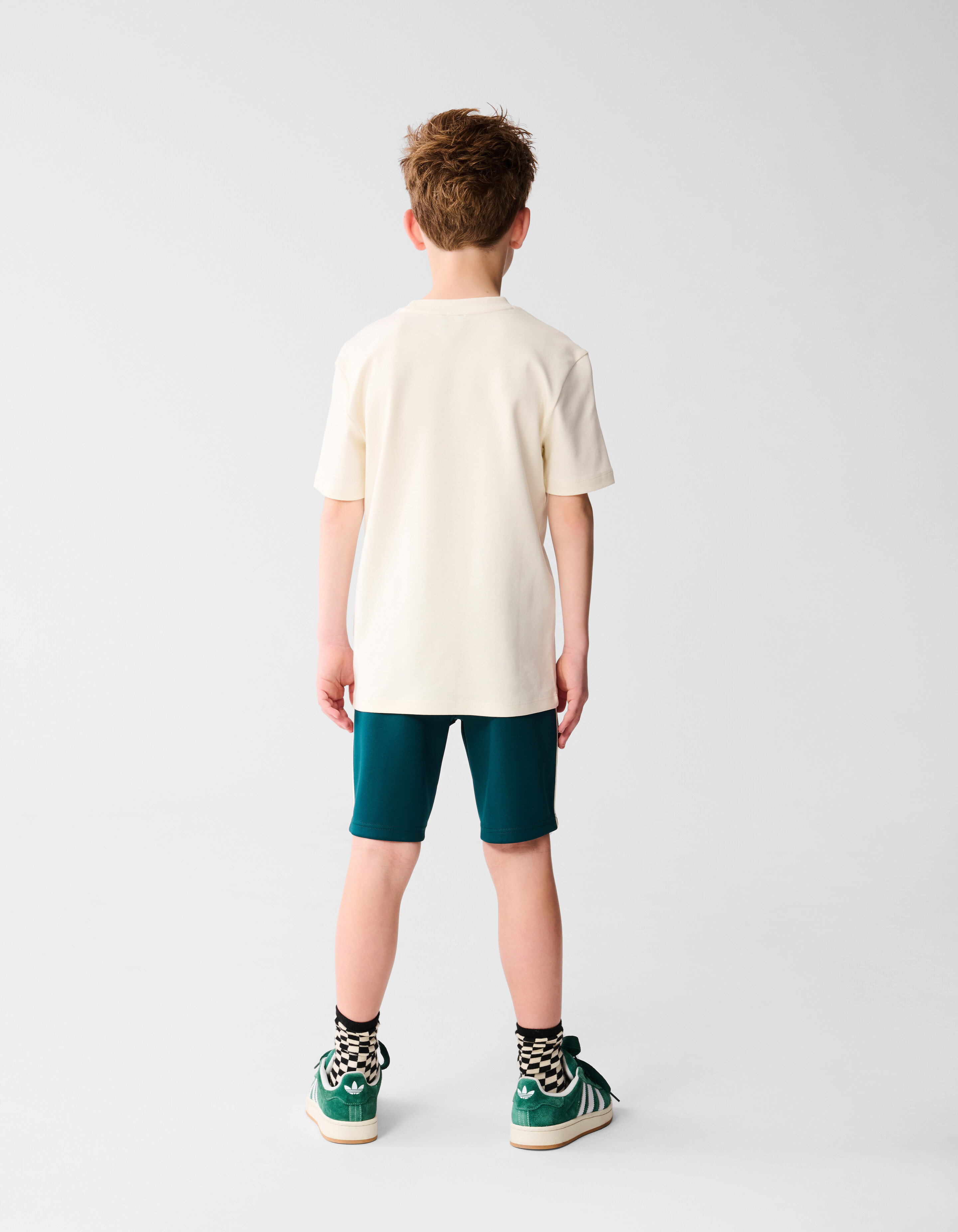 Tekst T-shirt Gebroken Wit SHOEBY BOYS