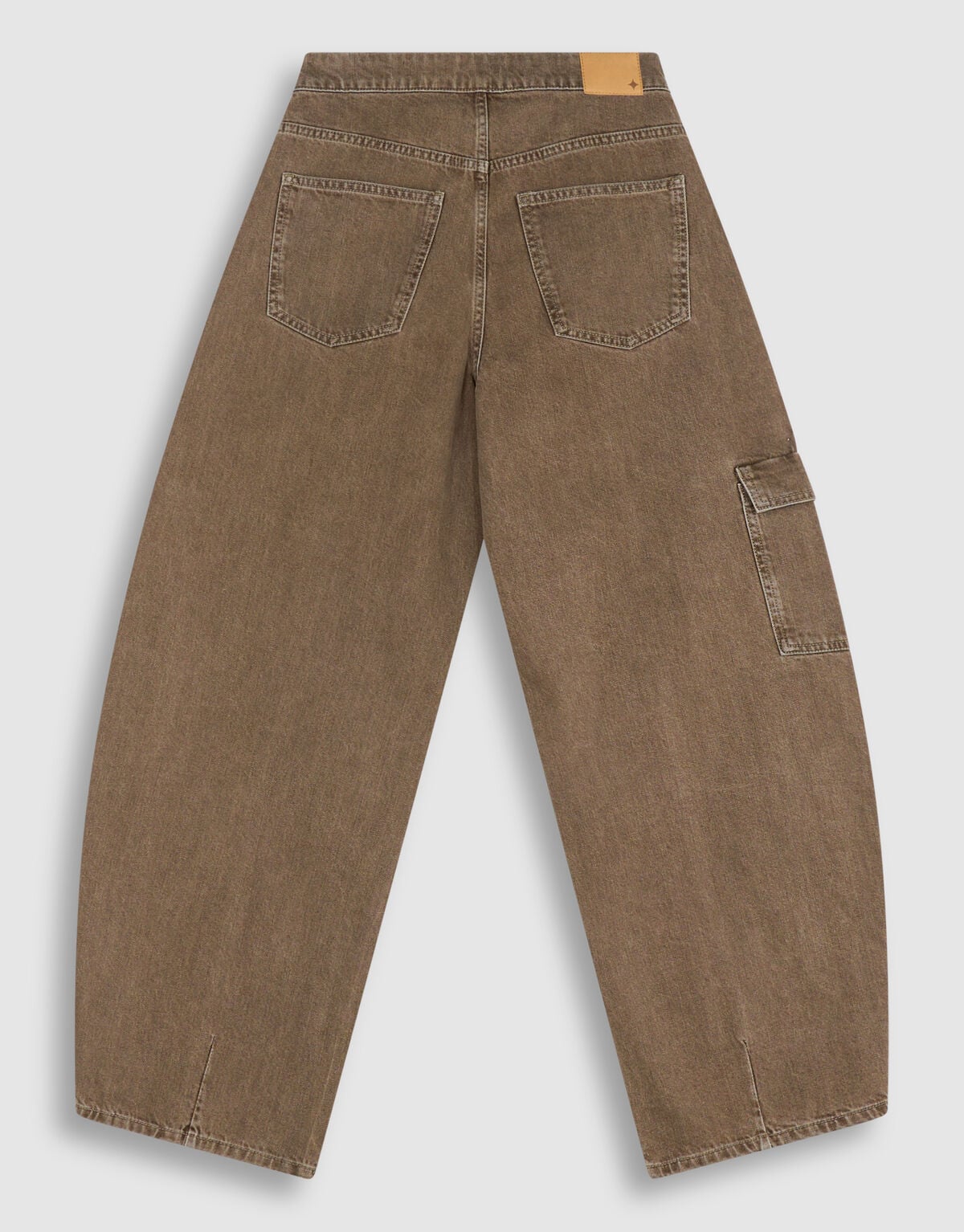 Cargo Barrel Fit Jeans Groen SHOEBY WOMEN