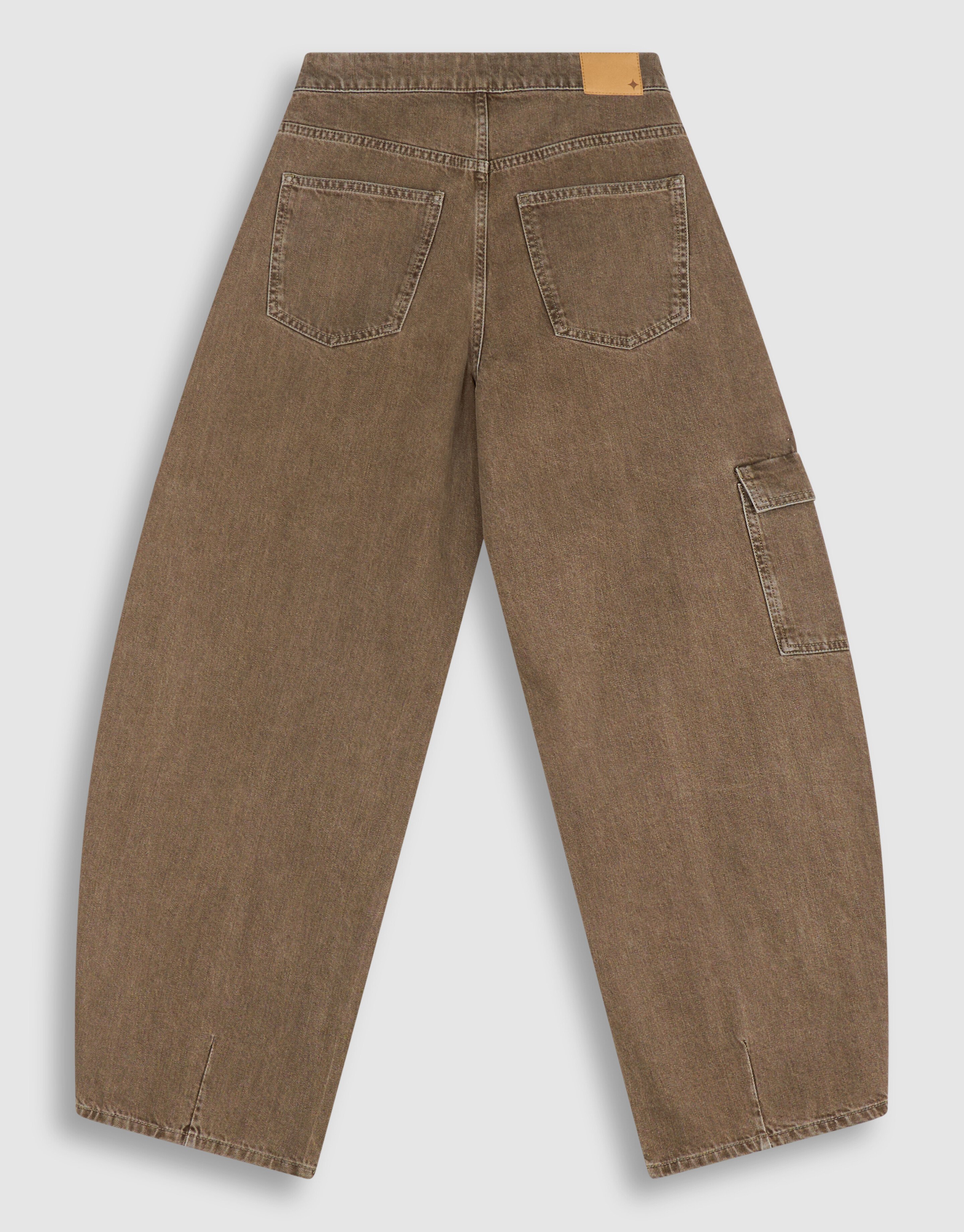 Cargo Barrel Fit Jeans Groen SHOEBY WOMEN