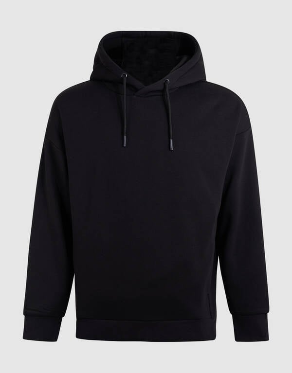 Label Sweat Hoodie Donkerbruin SHOEBY MEN