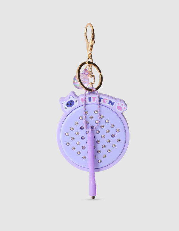 Kitten Bal Sleutelhanger Paars SHOEBY GIRLS