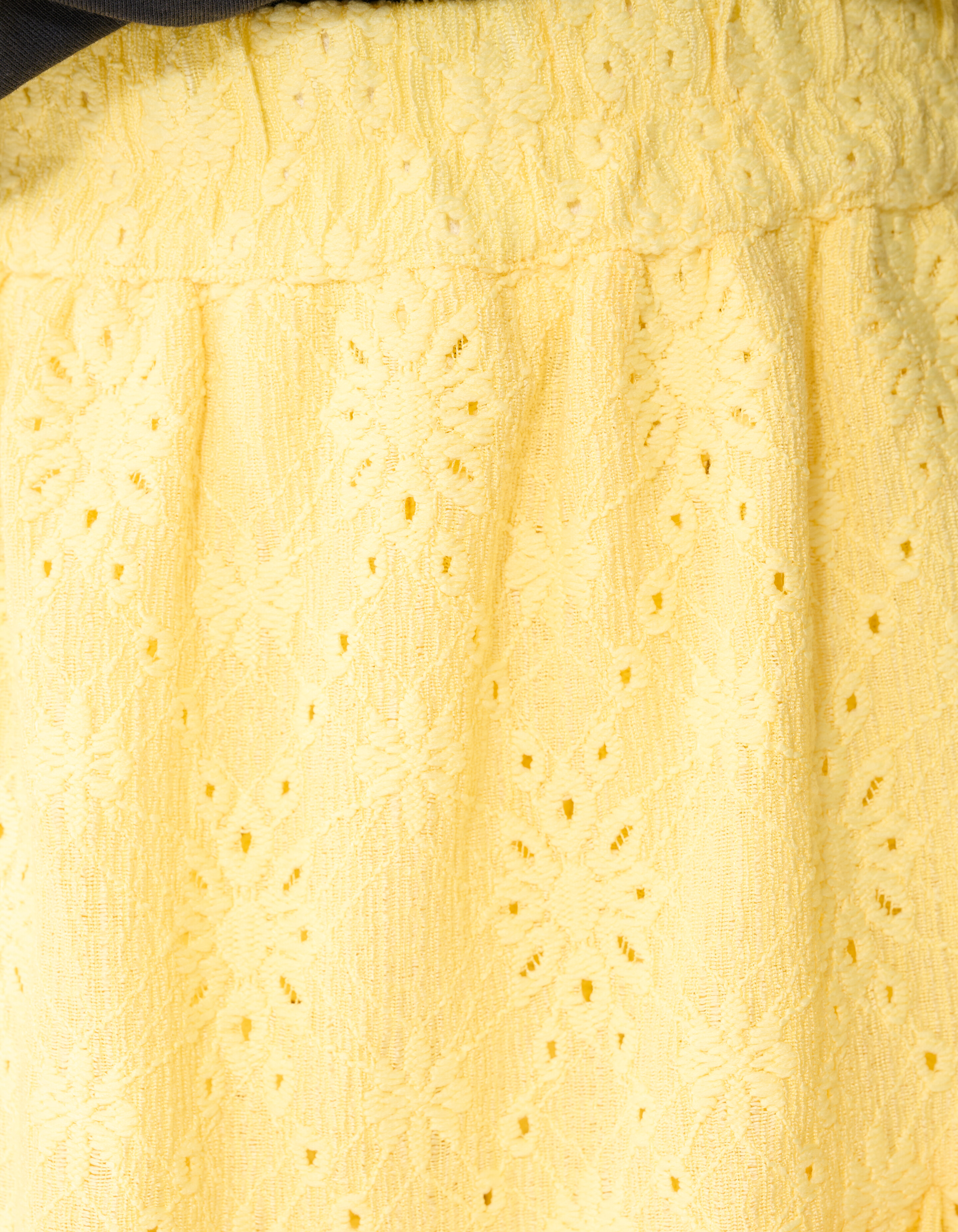 Embroidery Ruffle Mini Rok Lichtgeel SHOEBY GIRLS