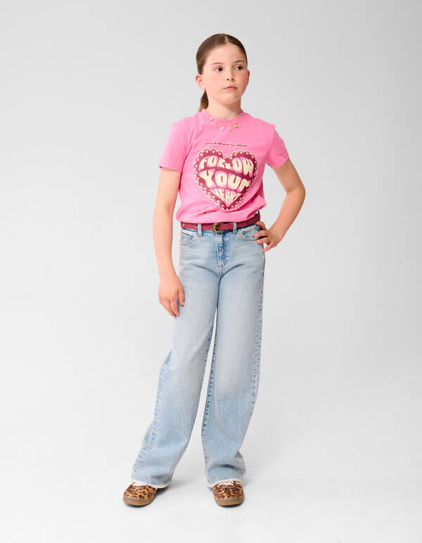 Denim Wide Leg Broek Blauw SHOEBY GIRLS