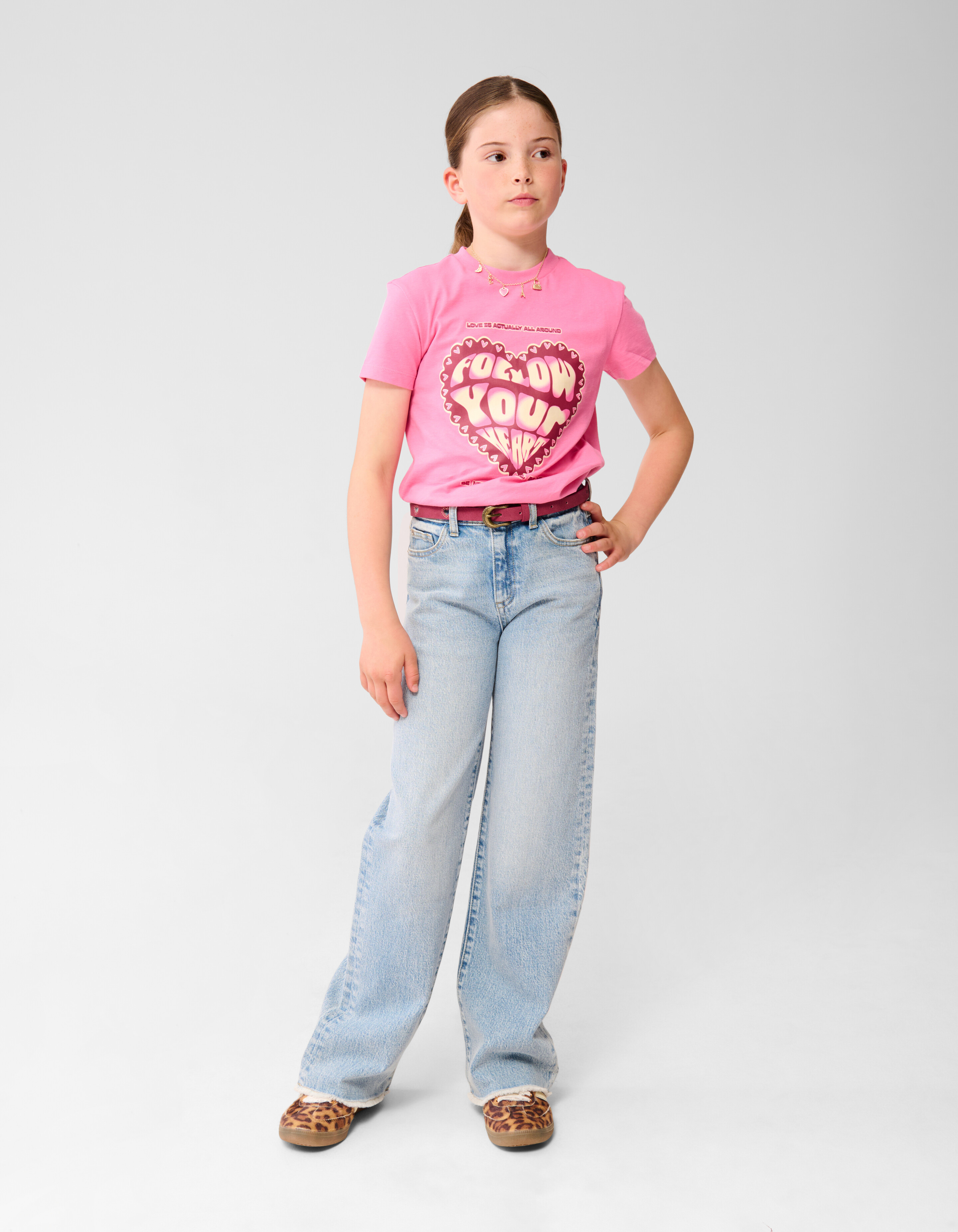 Denim Wide Leg Broek Blauw SHOEBY GIRLS