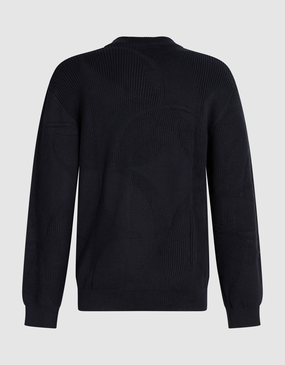 Logoprint Crewneck Gebreide Trui Zwart SHOEBY MEN