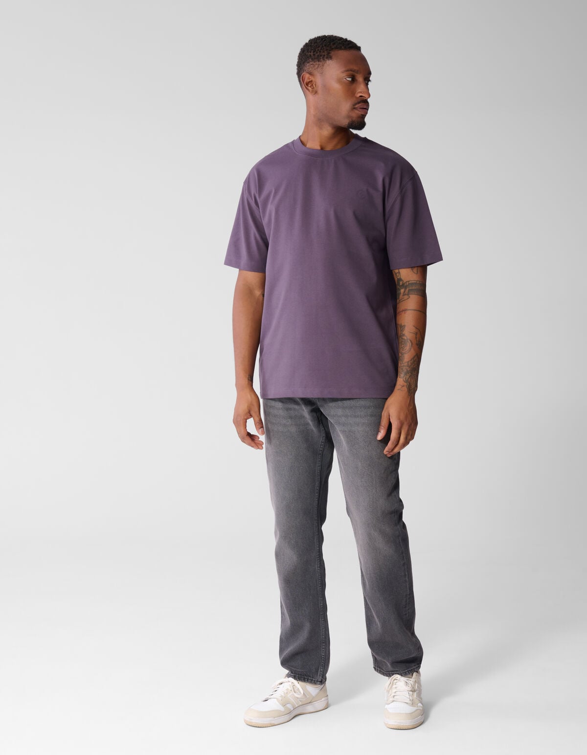 Keper Graphic T-shirt Paars SHOEBY MEN