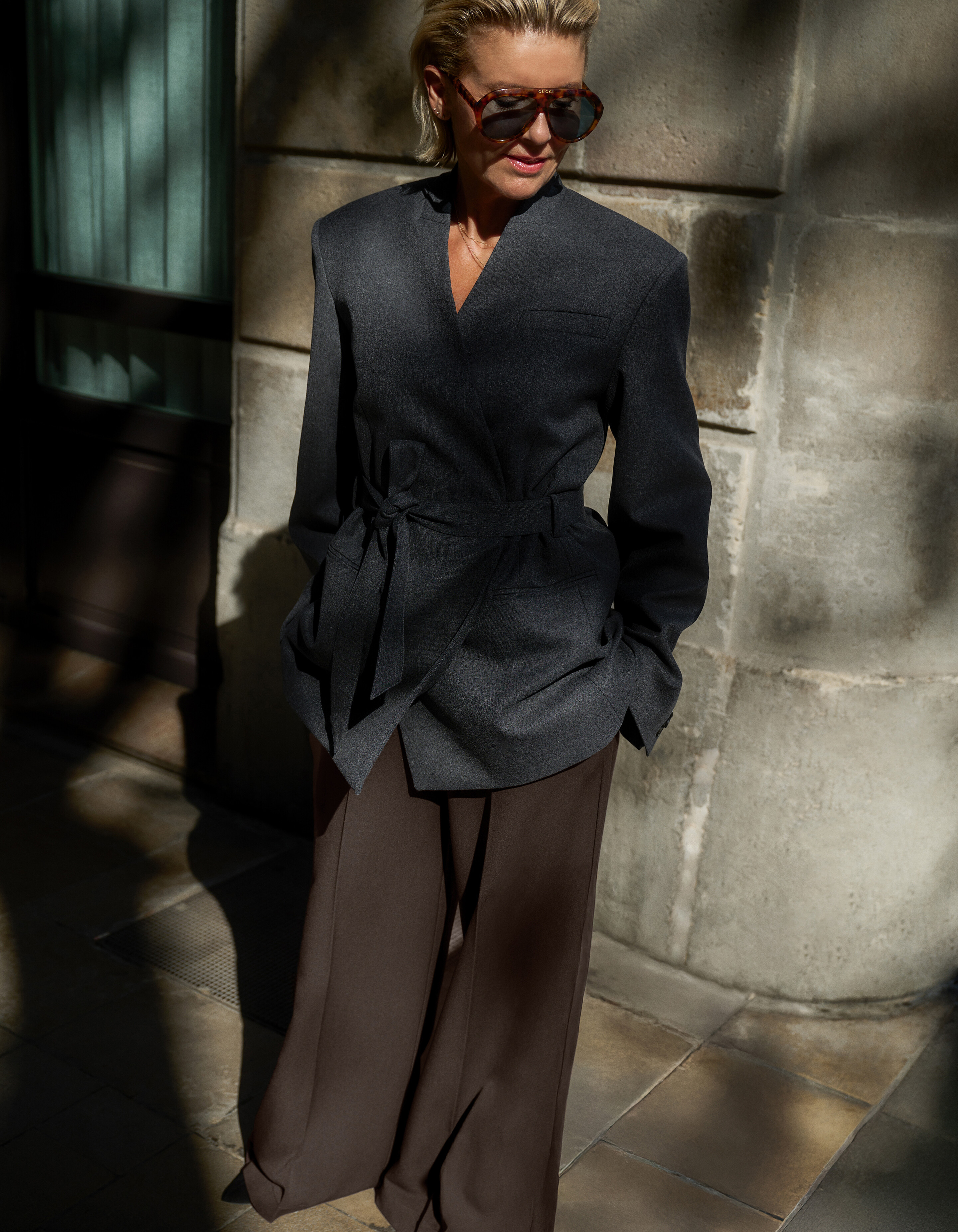 Wide Leg Fit Broek Donkerbruin By Lonneke SHOEBY WOMEN