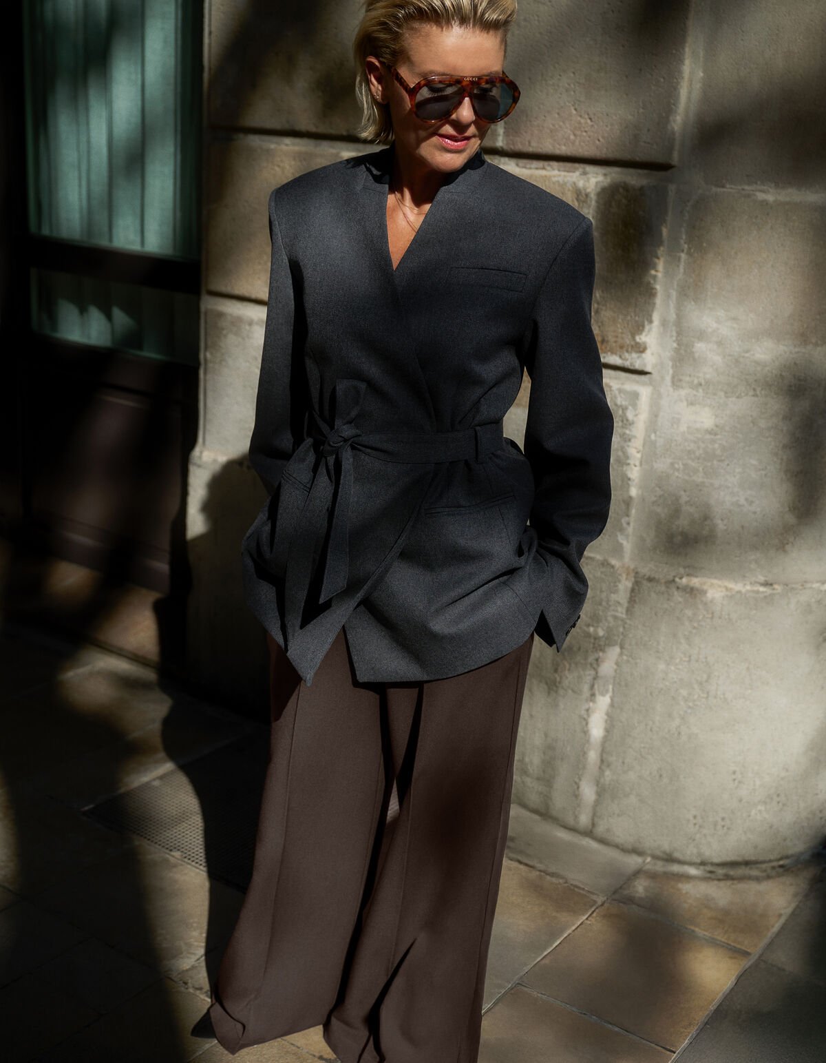 Wide Leg Fit Broek Donkerbruin By Lonneke SHOEBY WOMEN