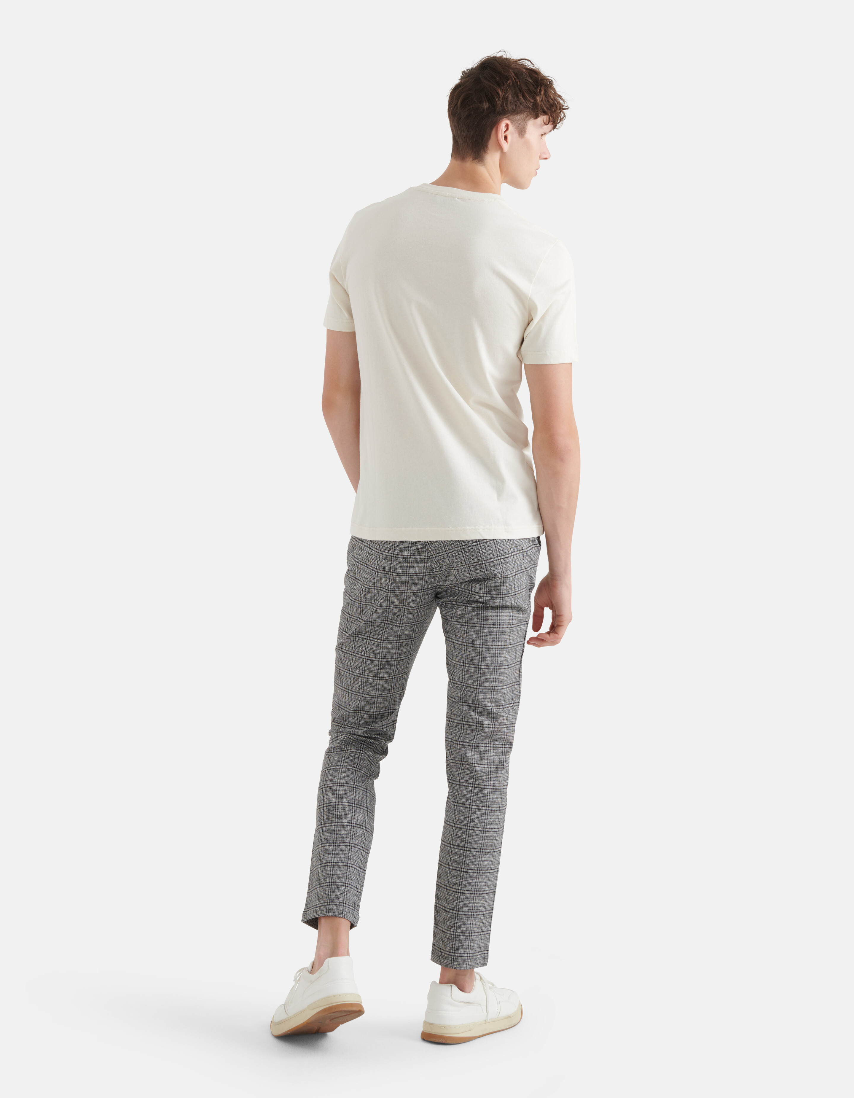 Tekst T-shirt Gebroken Wit SHOEBY MEN