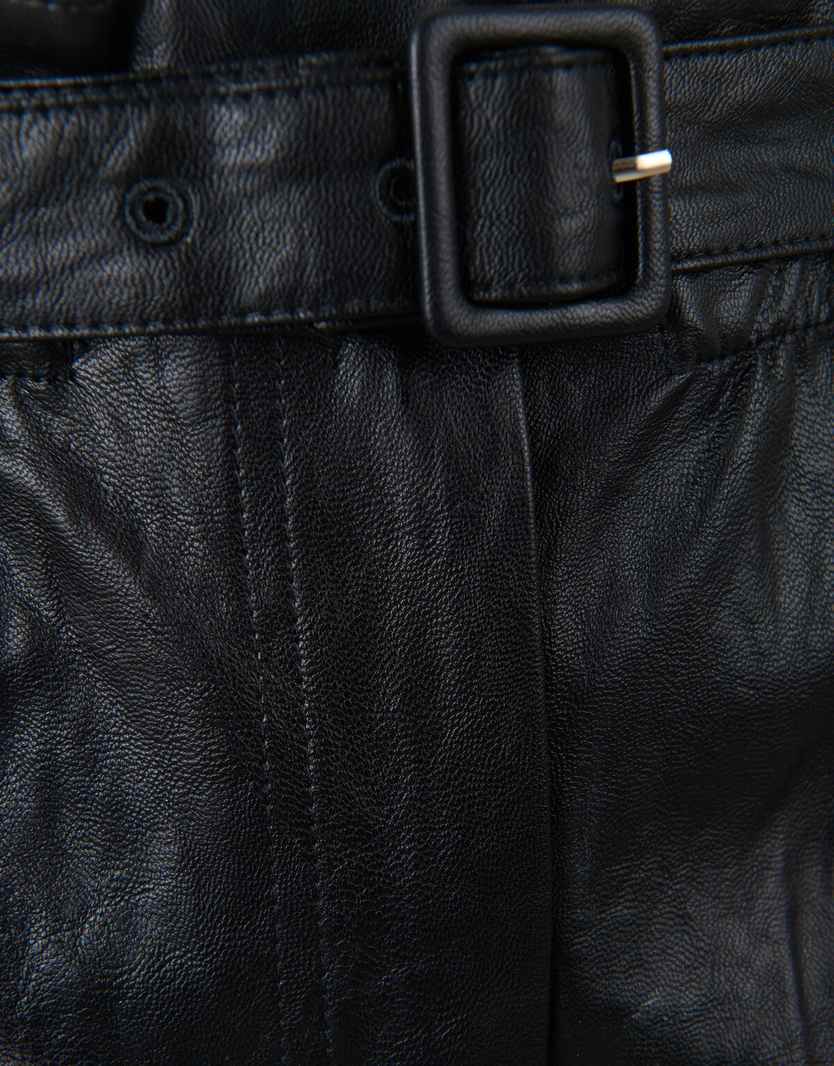 Vegan Leren Short Zwart SHOEBY WOMEN