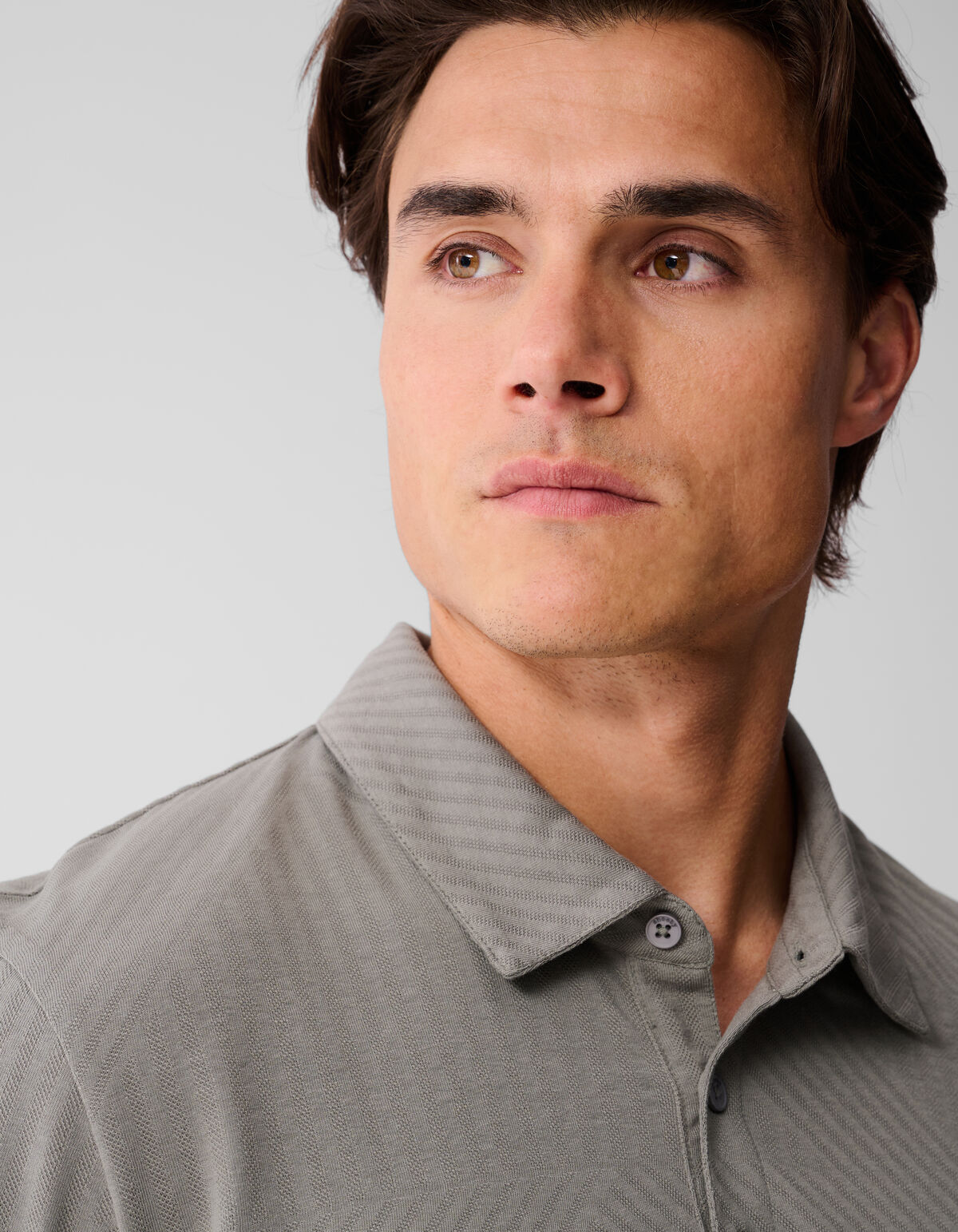 Jacquard Polo Donkergroen SHOEBY MEN