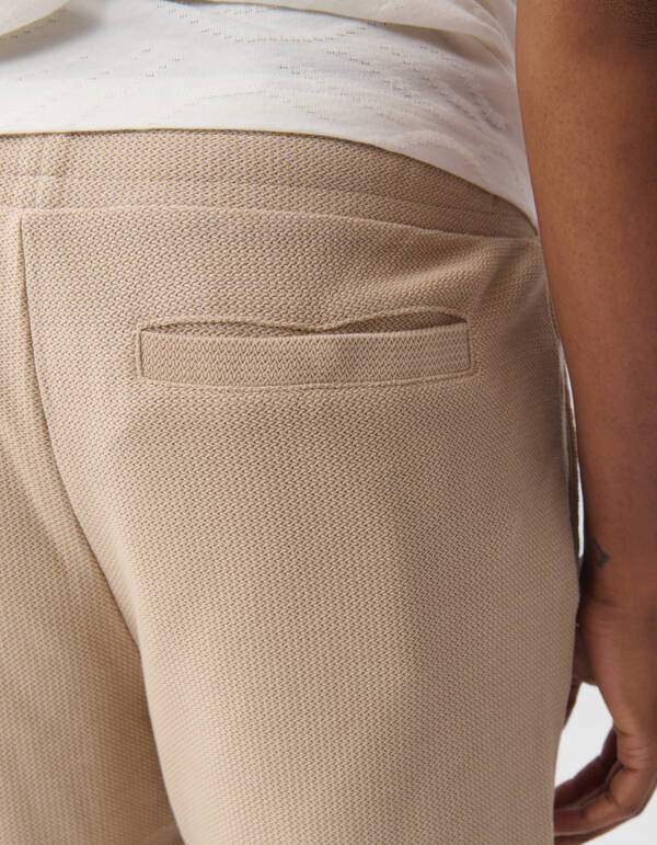Structuur Regular Fit Short Zand SHOEBY MEN