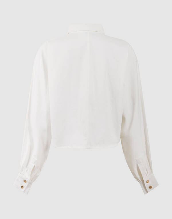 Beaded Stippen Blouse Wit By Mieke SHOEBY WOMEN