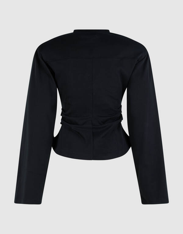 Waisted Longsleeve T-shirt Zwart SHOEBY WOMEN
