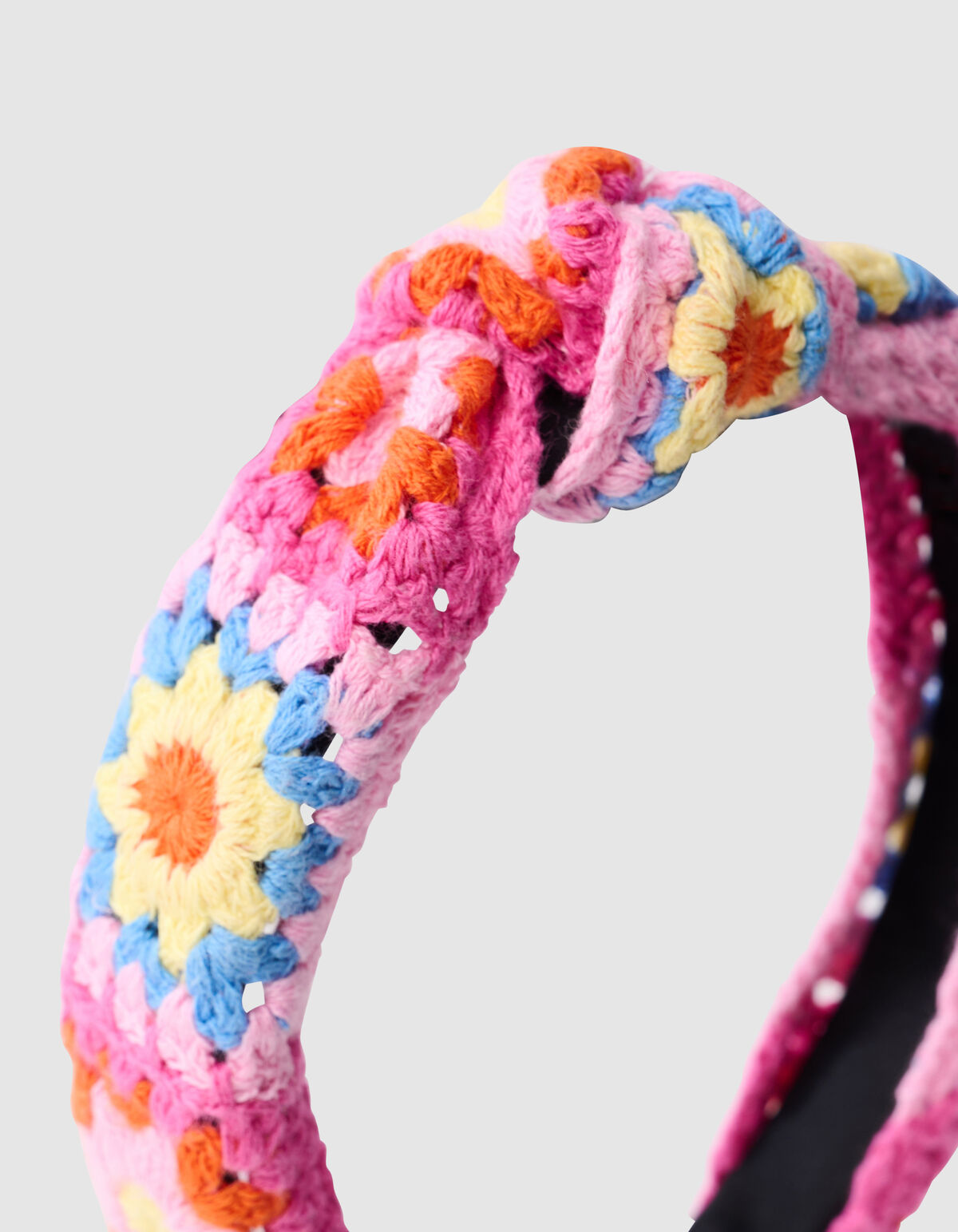 Crochet Haarband Roze SHOEBY ACCESSOIRES