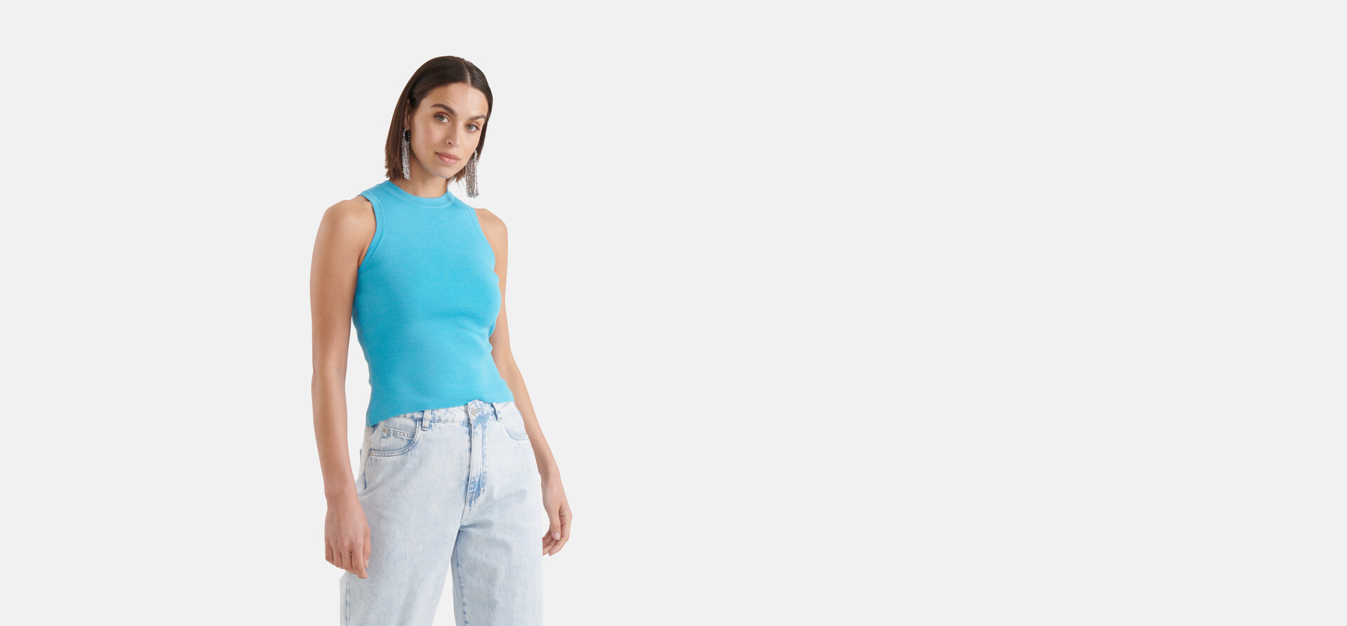 Halter Top Blauw SHOEBY WOMEN