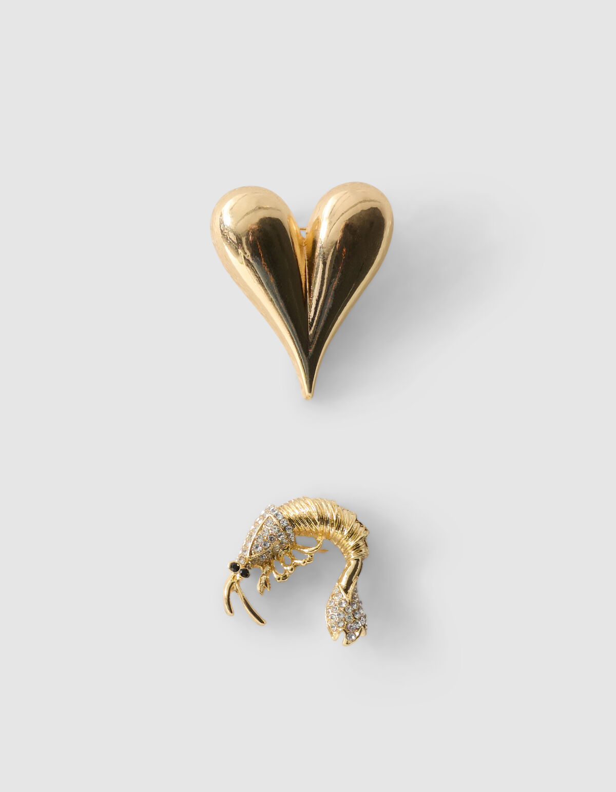Shrimp Broche Set Goud SHOEBY ACCESSOIRES