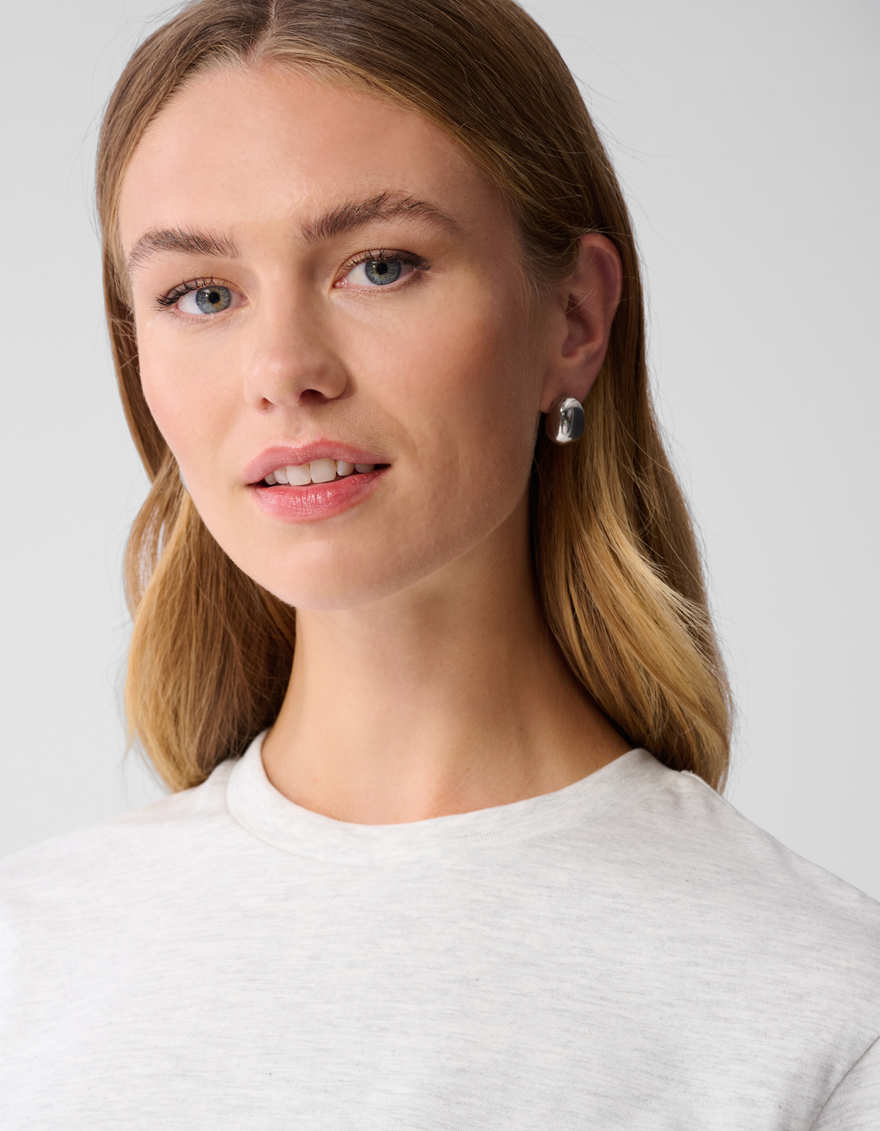 Basis T-shirt Lichtgrijs SHOEBY WOMEN