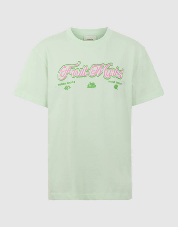 Fruit Market Artwork T-shirt Lichtgroen SHOEBY GIRLS